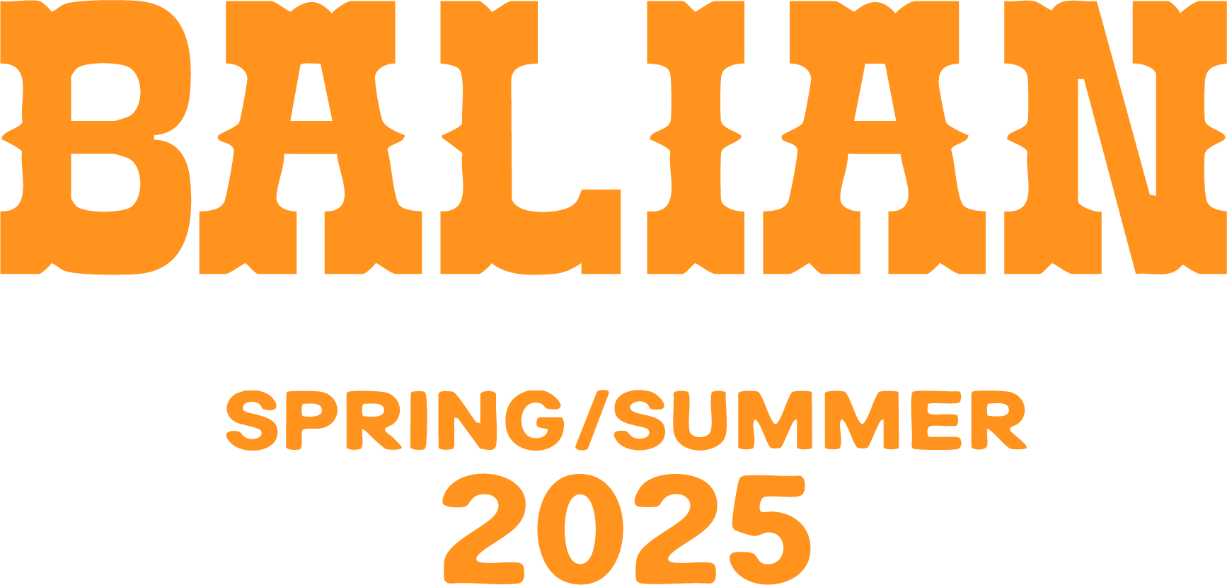 Orange text that reads Bulletin Spring Summer 2025.