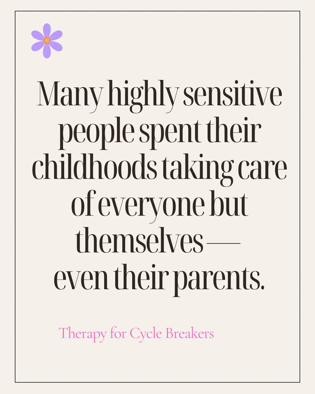 ✨ Many highly sensitive people spent their childhoods taking care of everyone but themselves — even their parents.
If that hits a little too close to home, you’re not alone.
When you grow up constantly managing emotions that weren&rsq
