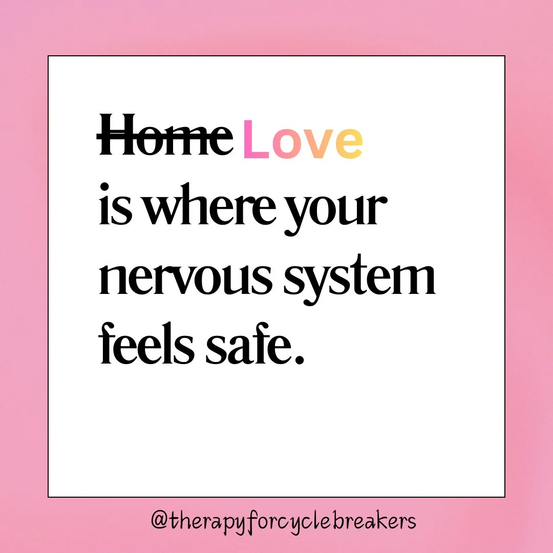 ❤️&zwj;🩹 Love is where your nervous system feels safe. ⁠
⁠
Let me know who makes you feel the safest. ⬇️⁠
⁠
We spend so much time looking for &ldquo;home&rdquo; in places and people,⁠
when really, we&rsquo;re looking for regulation.⁠
⁠
Home isn&rsqu