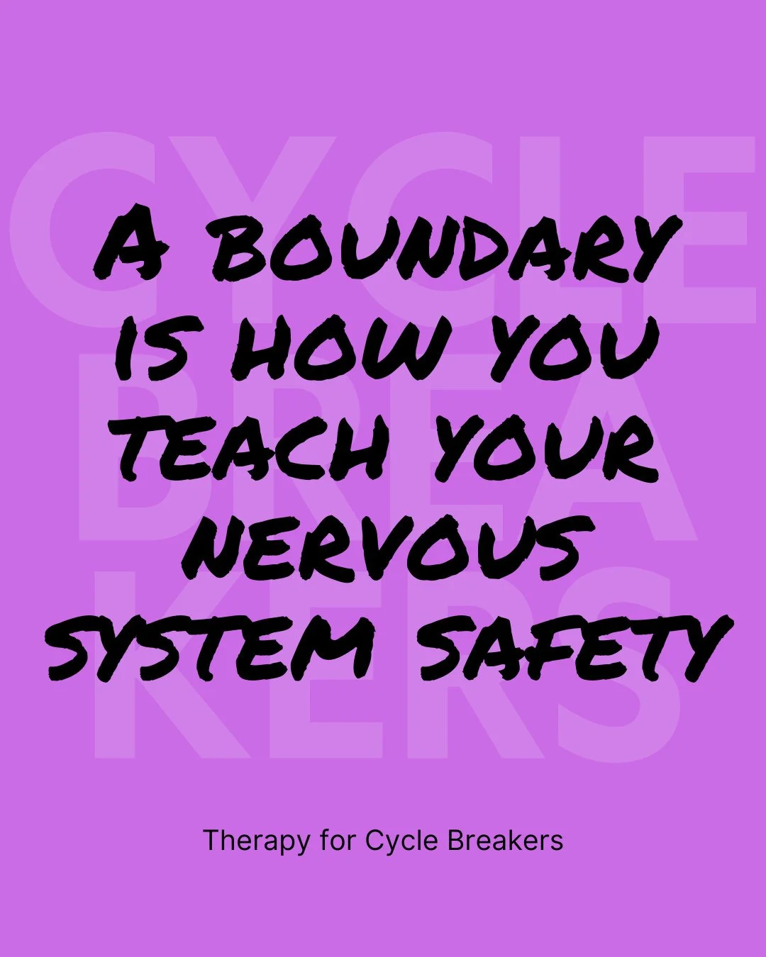 Tell me which boundary you are setting? ⁠
⁠
A boundary is how you teach your nervous system you&rsquo;re safe.⁠
⁠
Not punishment.⁠
Not rejection.⁠
Not control.⁠
⁠
SAFETY. ⁠
⁠
When you say:⁠
⁠
&ldquo;That doesn&rsquo;t work for me.&rdquo;⁠
⁠
&ldquo;I&