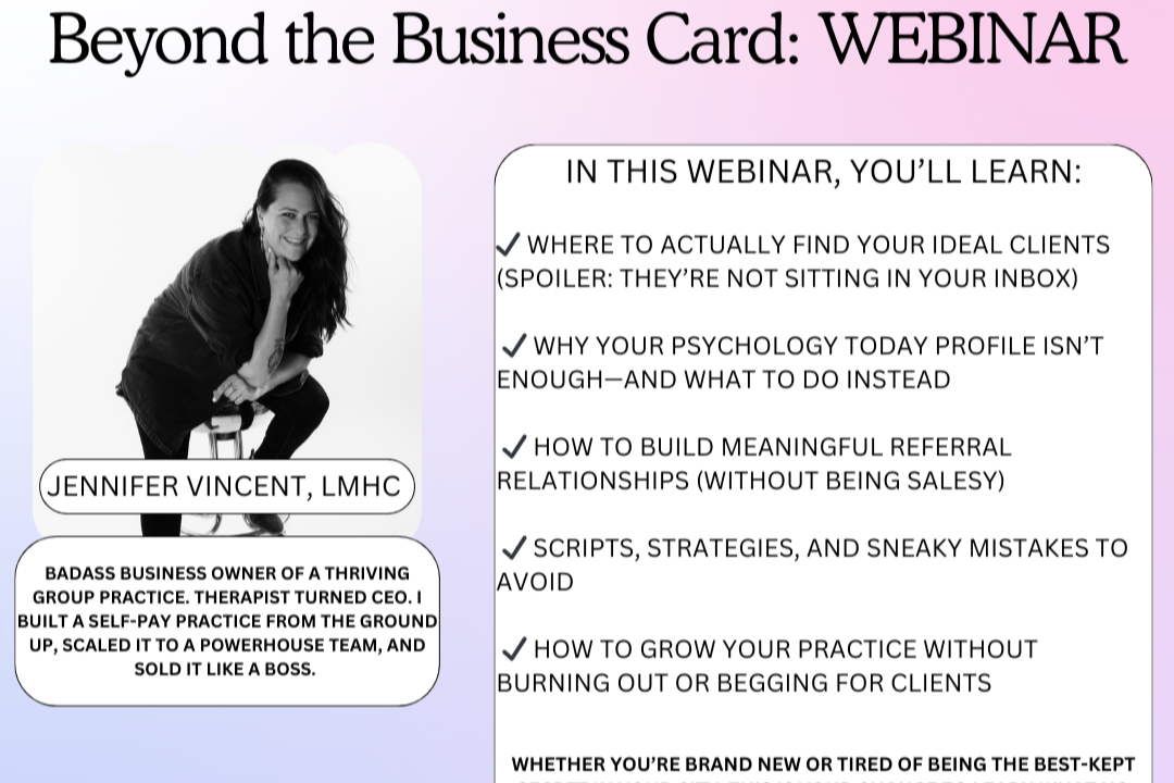 Beyond the Business Card: WEBINAR RECORDED