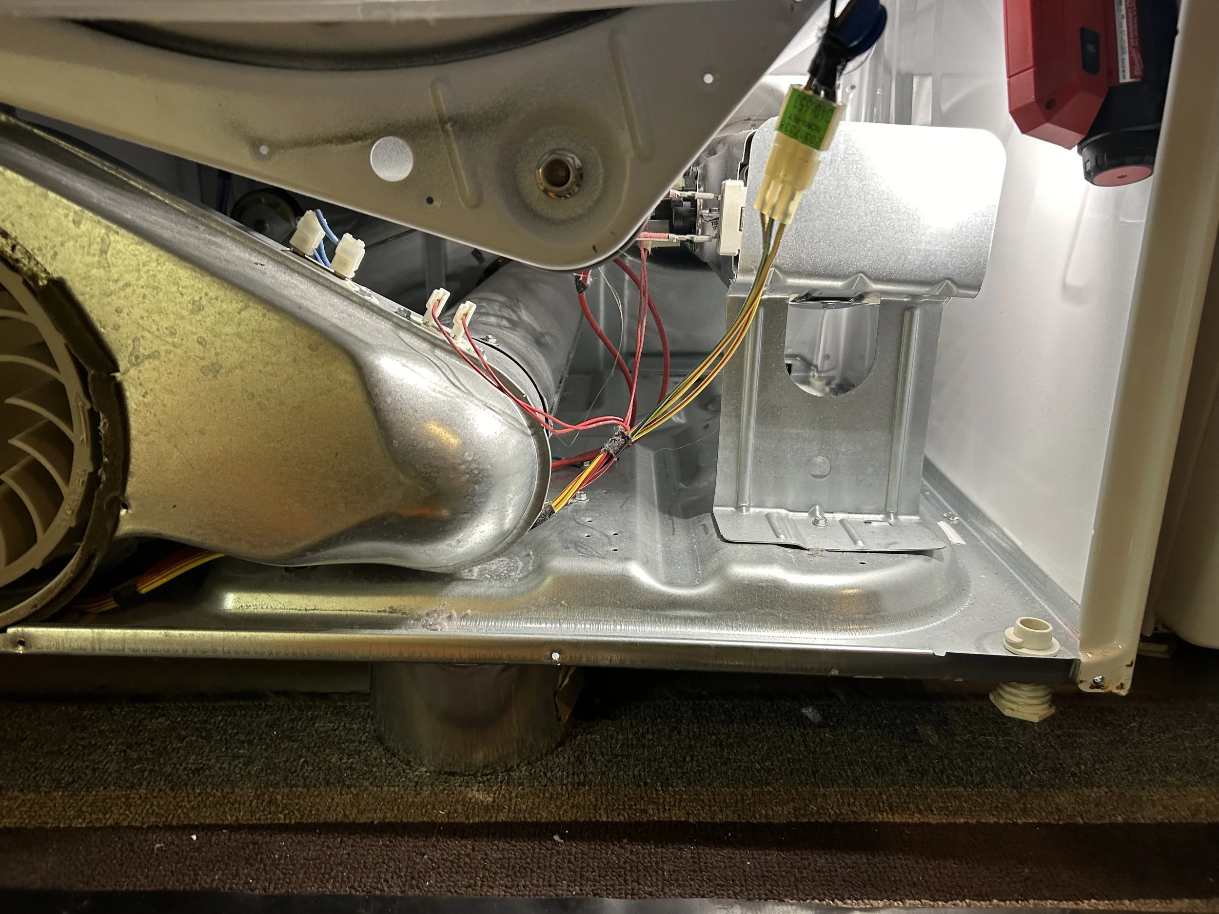 Cleaned inside of dryer 