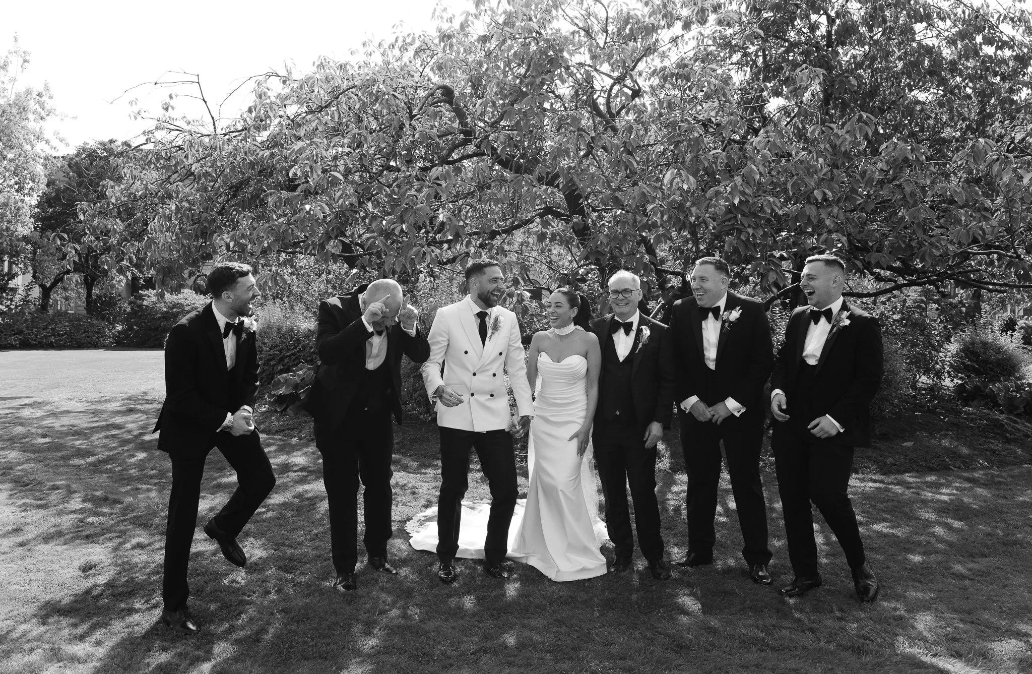 The groom's party portrait
