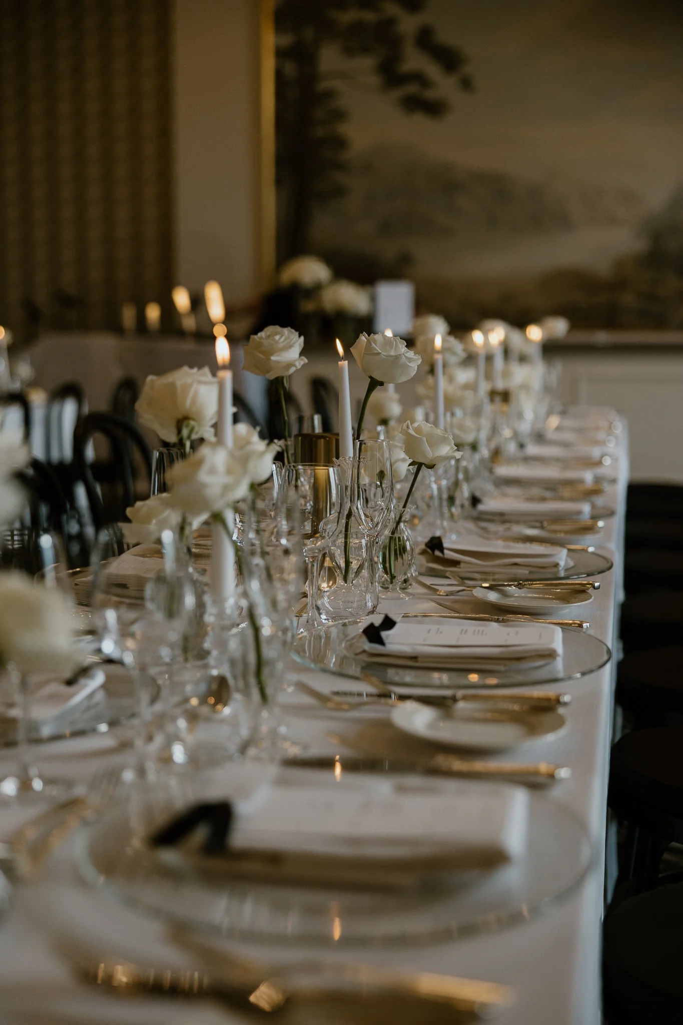 Table decor at the Balmoral hotel in Edinburgh