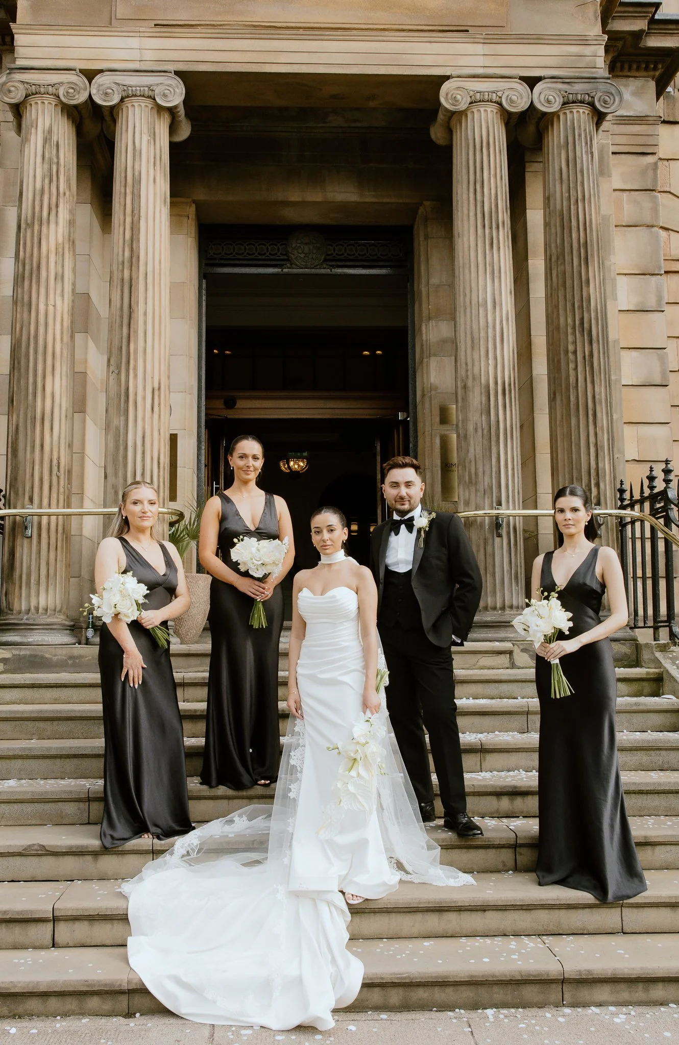 Editorial bridal group photo