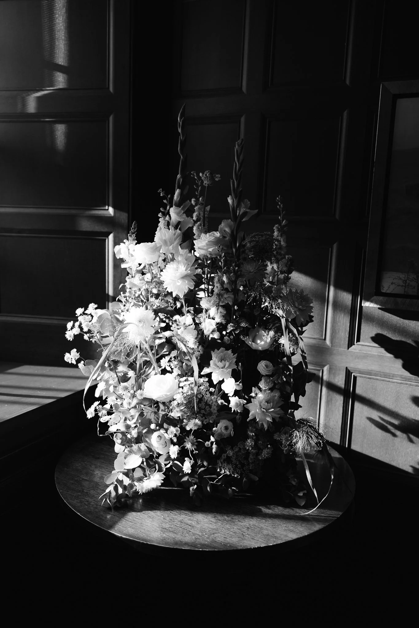 Flower installation at Blythswood Square Hotel in Glasgow