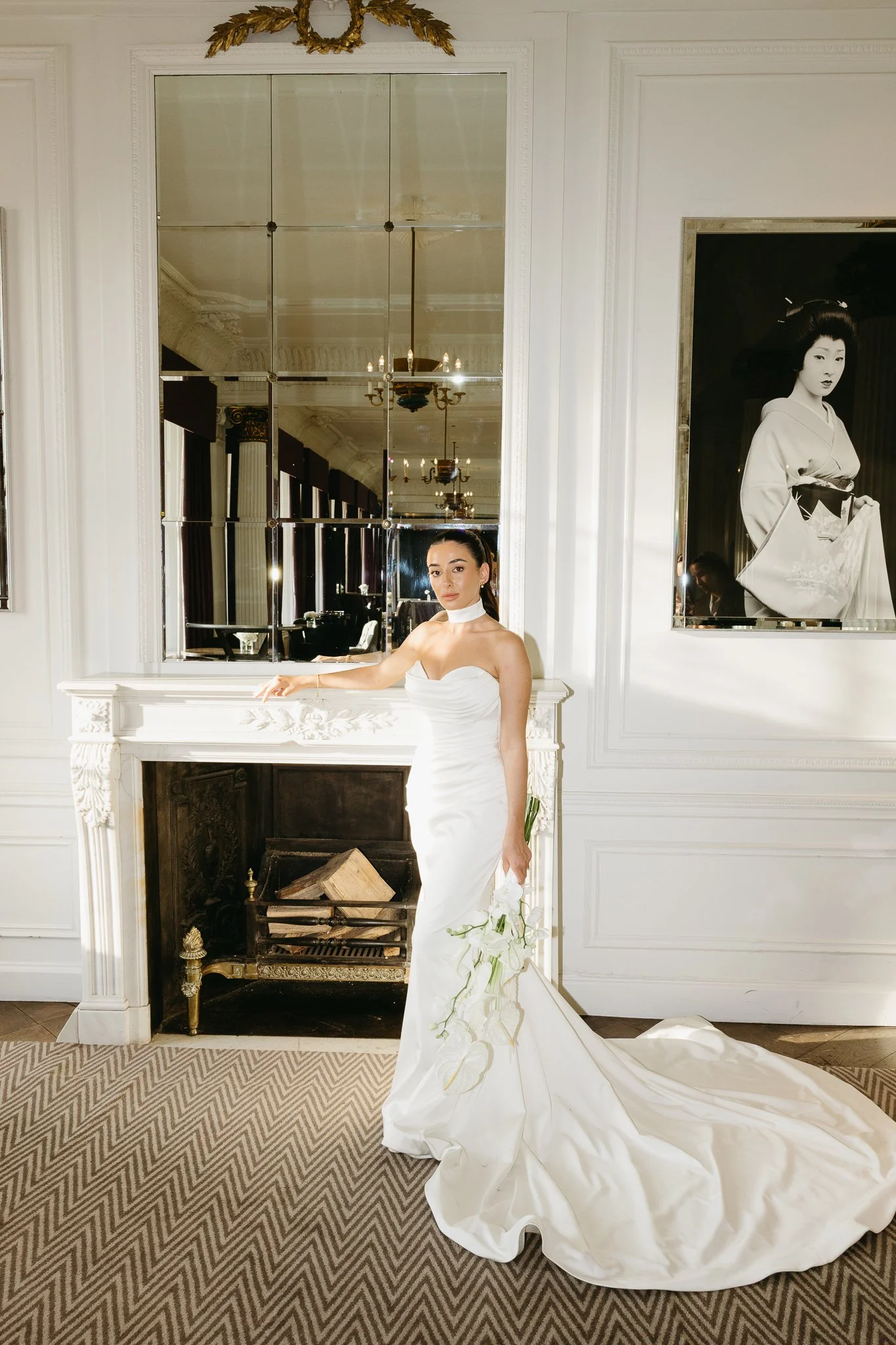 Full length bridal portrait