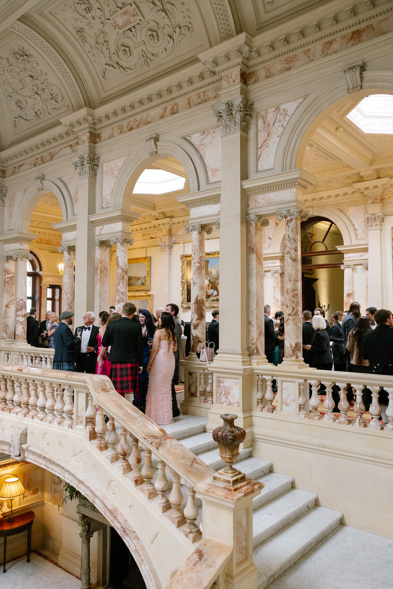 Gosford house fashion led and editorial wedding photographer in Scotland