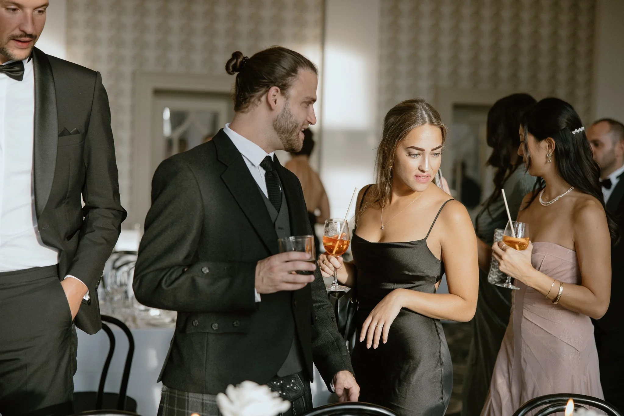 Wedding photographed at Balmoral hotel in Edinburgh with Timeless White Wedding Planning