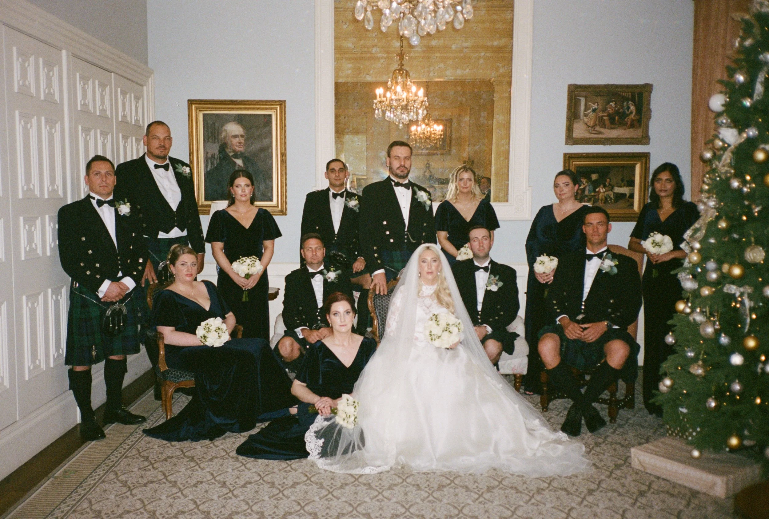 Editorial group photo at Crossbasket castle