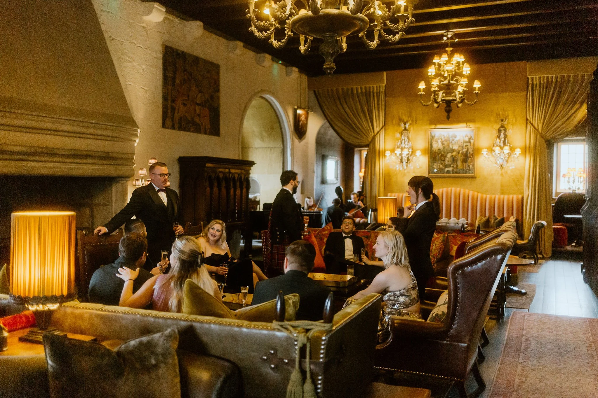 American guests experience at Borthwick Castle