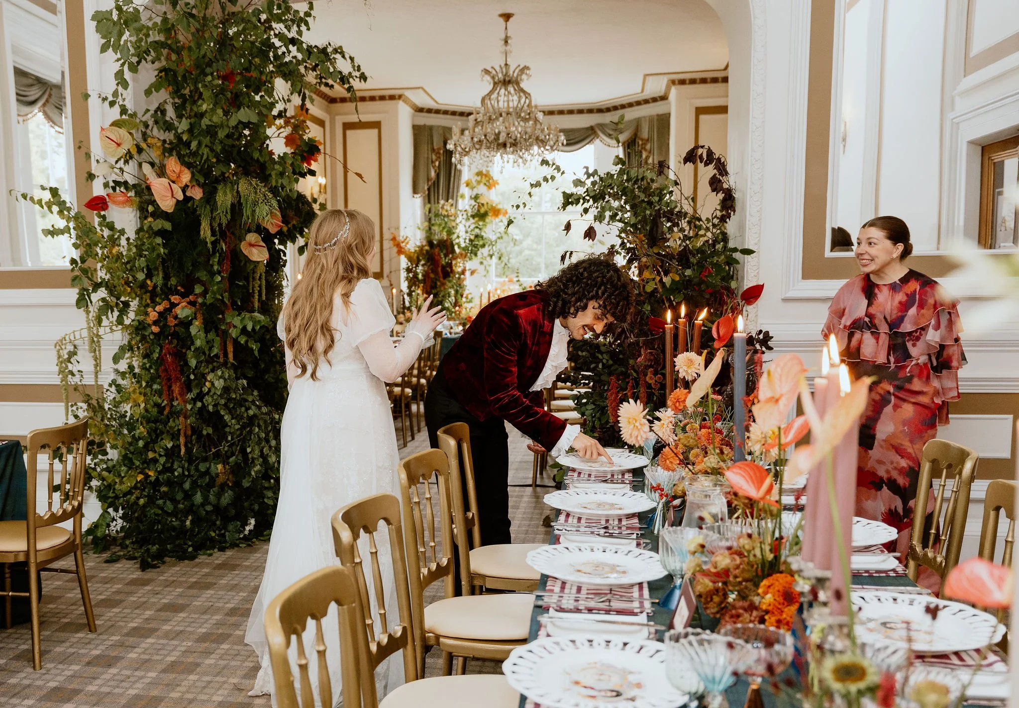 Destination wedding in Scotland photographed with XO Moreau wedding planning at Auchen castle
