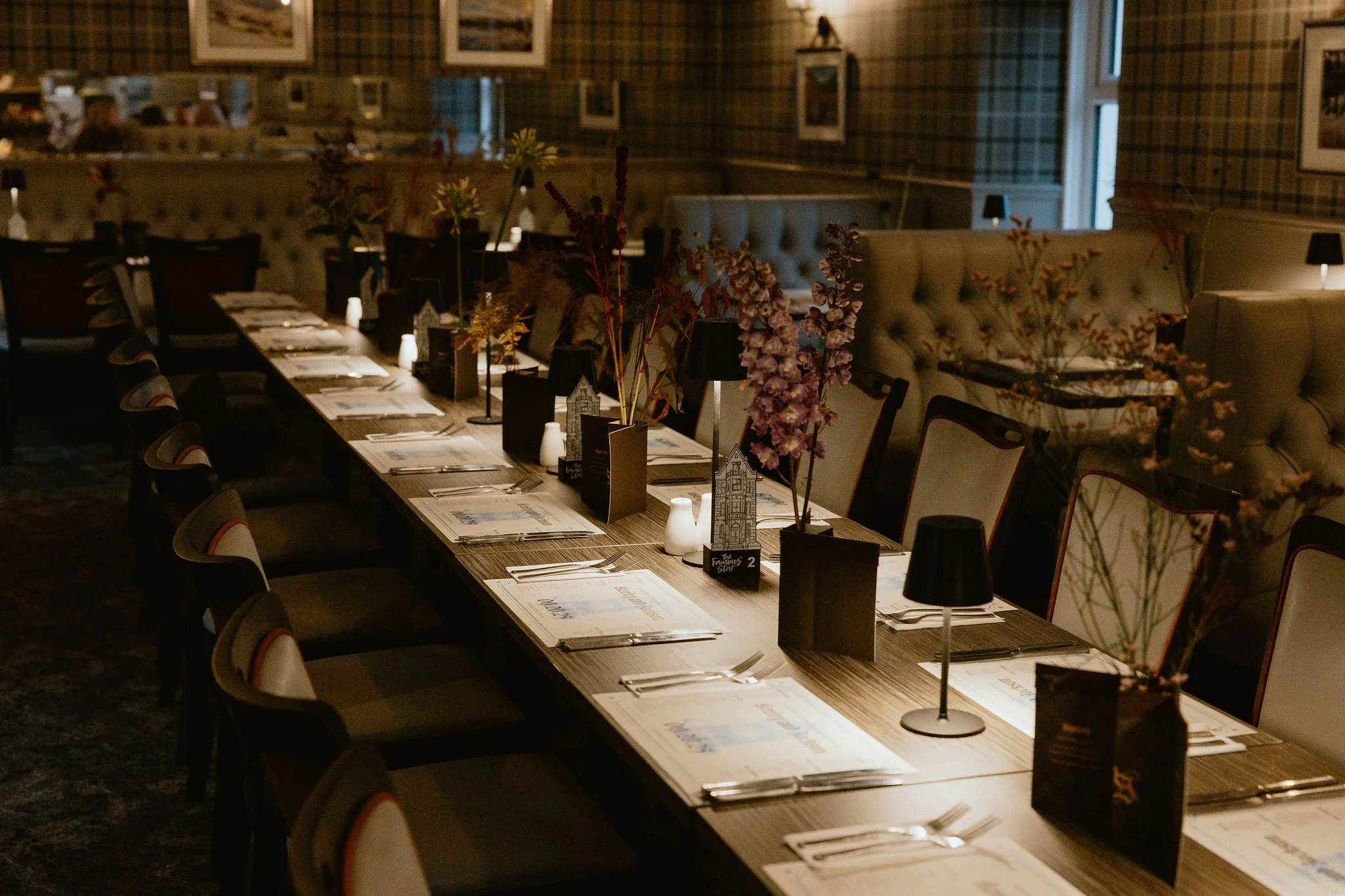 Welcome party dinner at the old pub in Moffat for American couple and guests