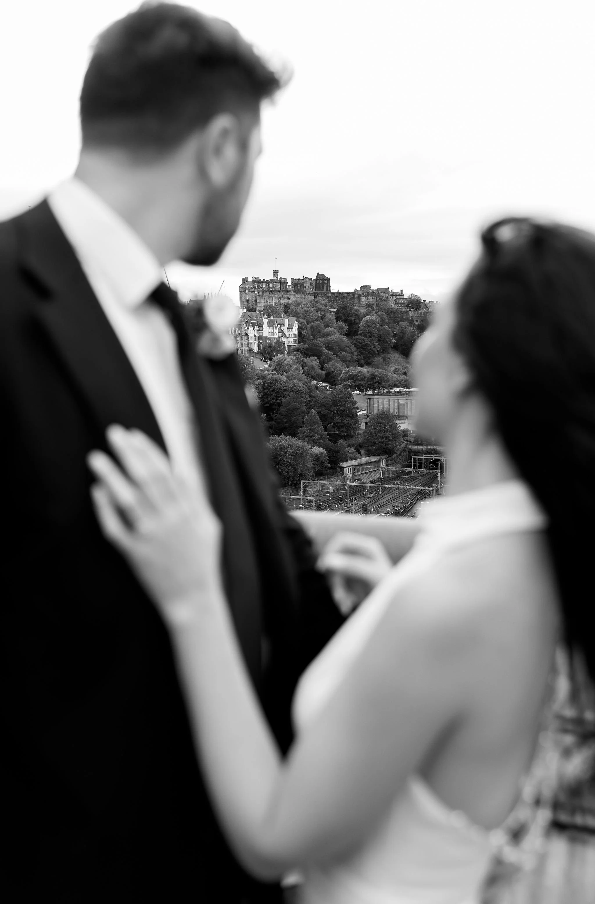 Balmoral hotel documentary wedding photographer in Edinburgh