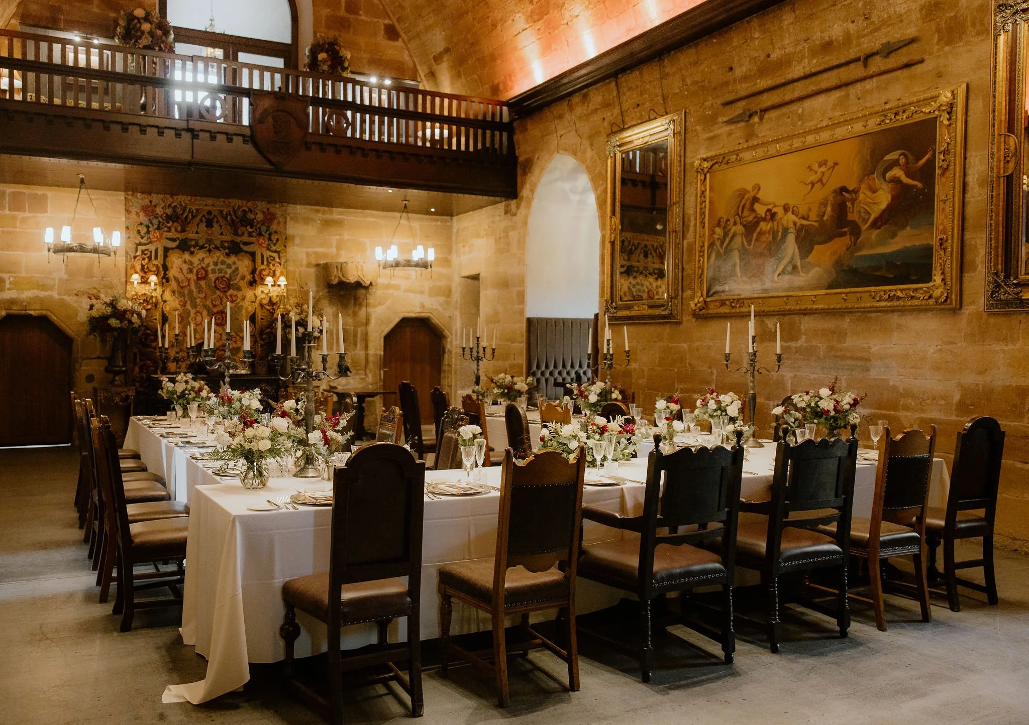 Wedding photographer at Bortwick castle for American couples