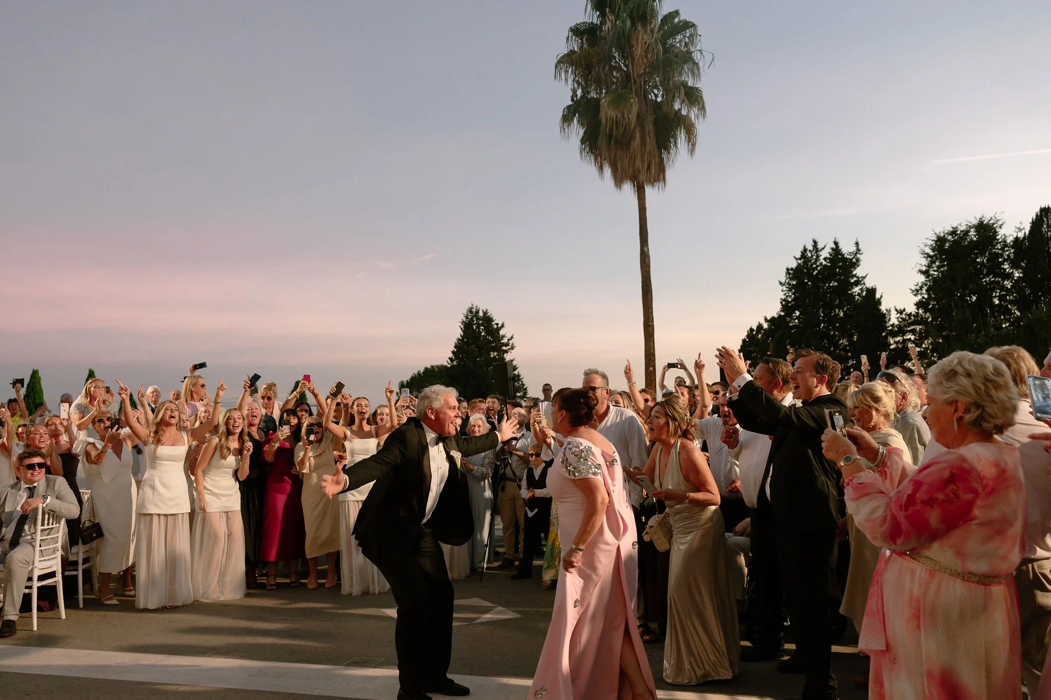 Wedding party at the Luxurious Villa Miani in Rome