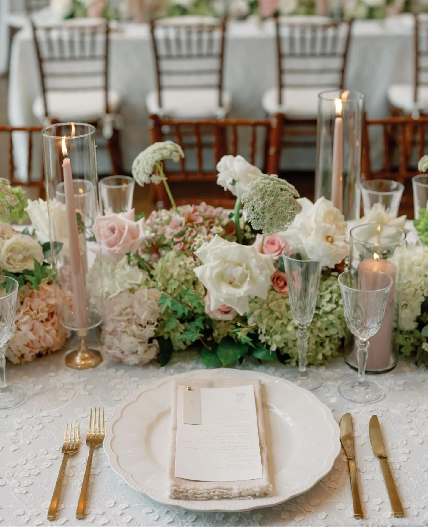 When the mood board becomes the moment - and you finally get to soak it all in surrounded by your people. Still swooning over this day for A + J. ⁠
⁠
Planning + Design | @gildedlilyevents⁠
Photography | @mary.dougherty⁠
Cinema | @tonemedia⁠
Stationer