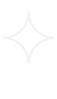A white star-shaped icon with four points on a black background.