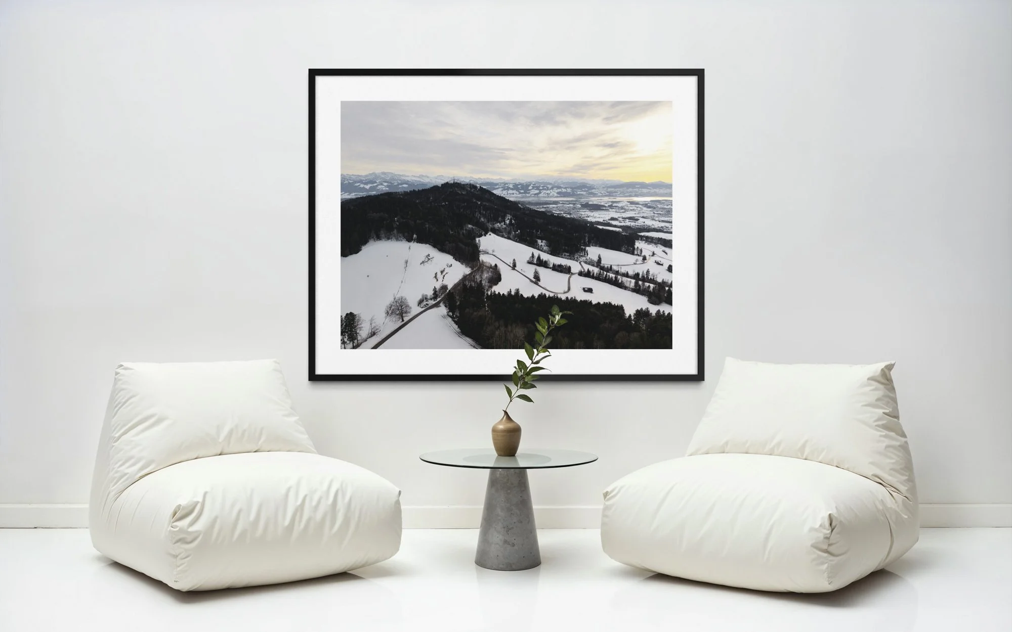 Drohnenbild Bachtel Richtung Zürichsee