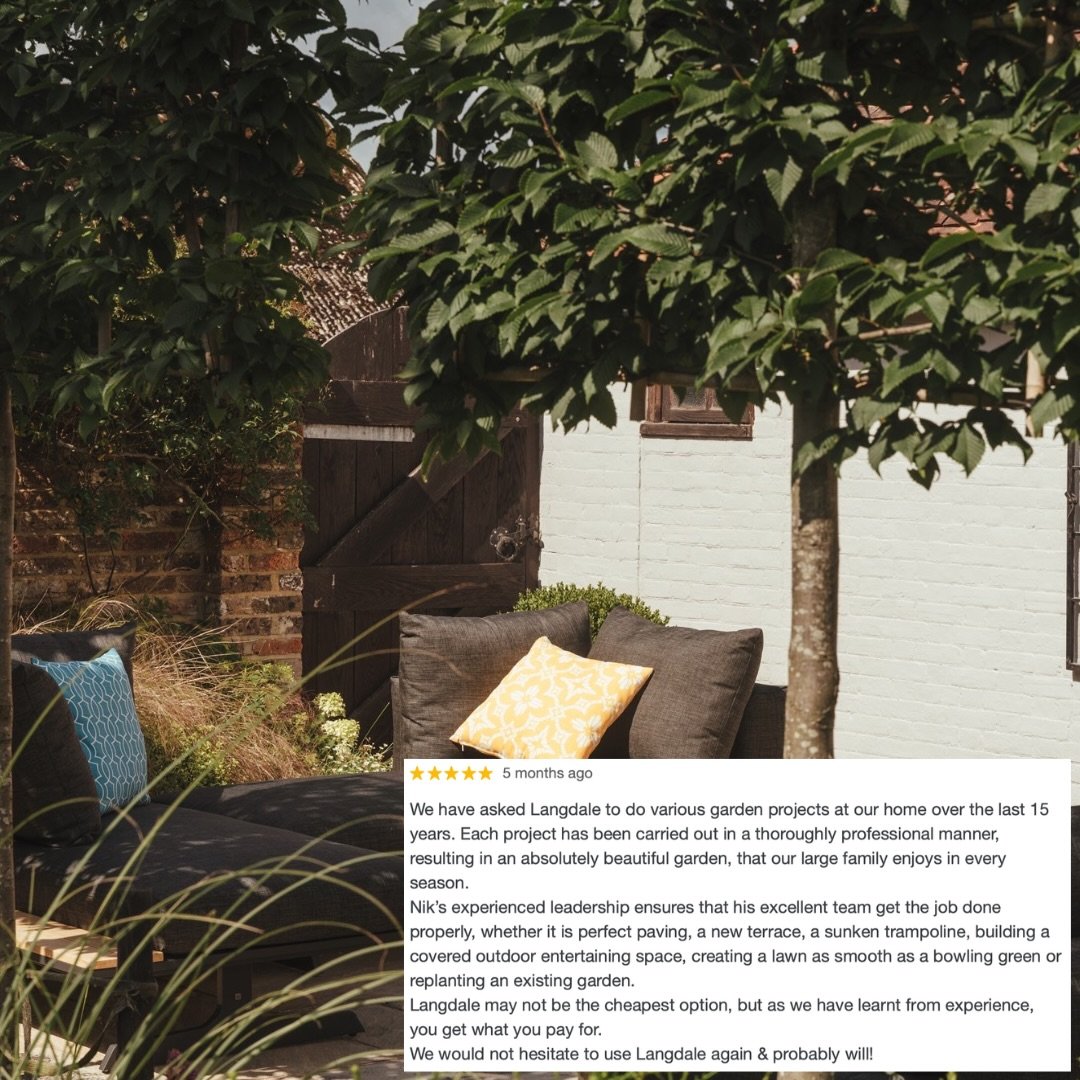 There&rsquo;s nothing better than hearing how much a finished garden means to the people who live in it.

A recent 5-star review from some wonderful clients reminded us why we do what we do &mdash; thoughtful design, precise construction and a team t