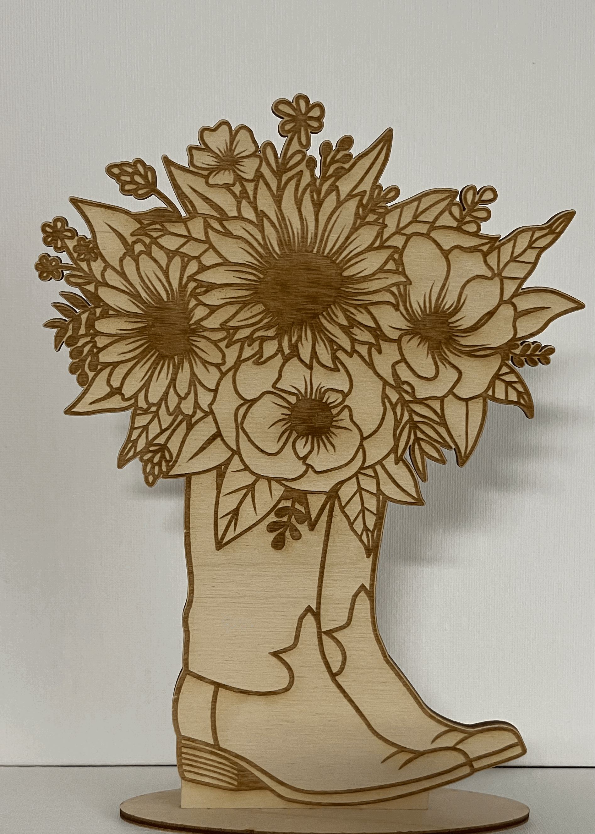 Boot with flowers