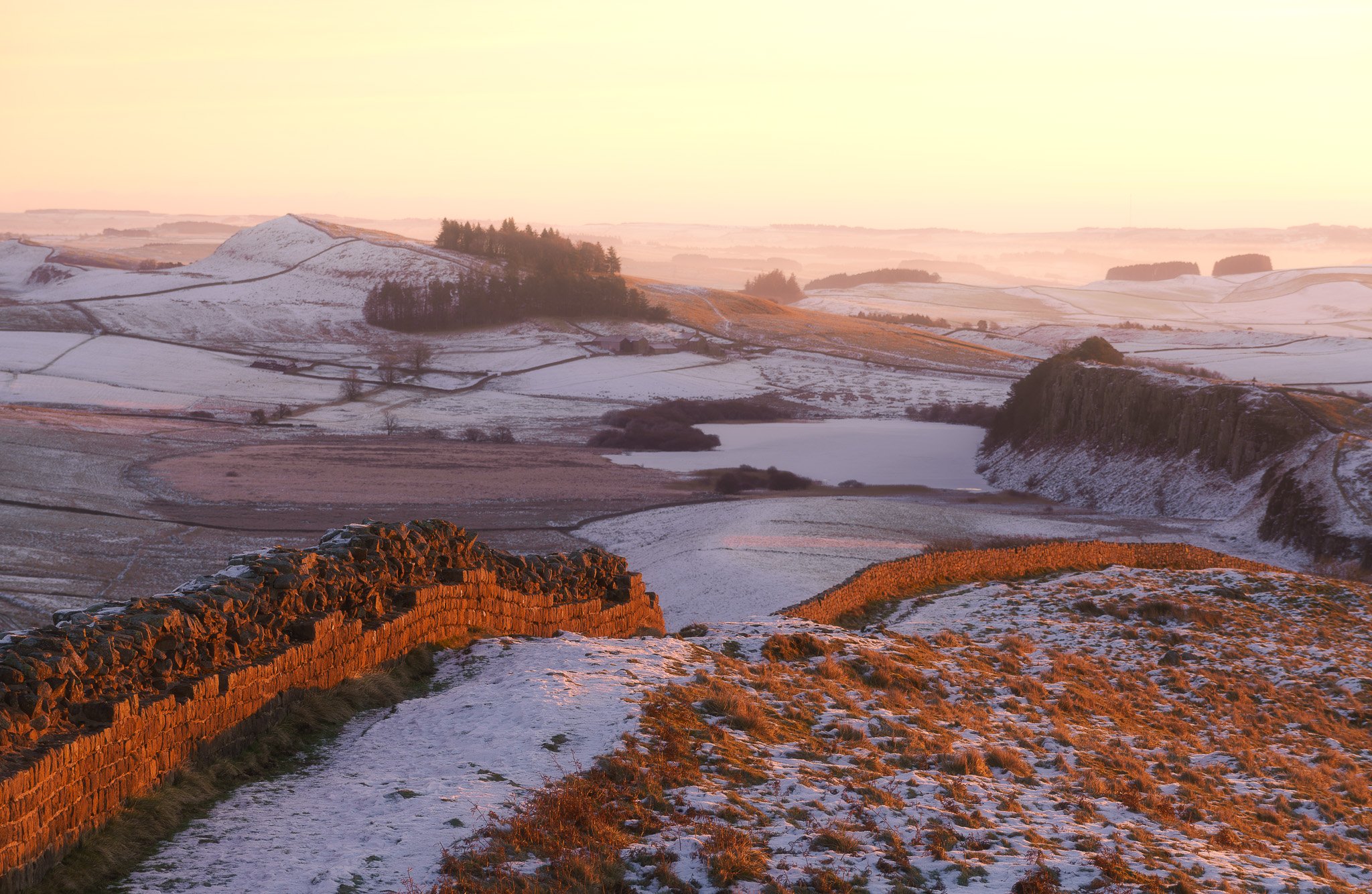 Hadrians wall sunrise Jan 2023.jpg