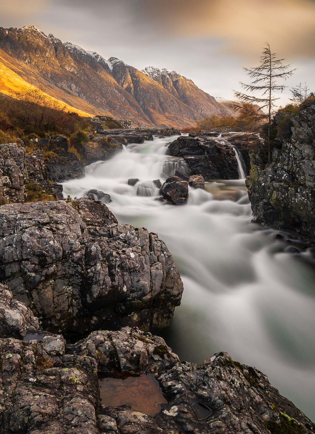 Clachaig Falls in Glencoe