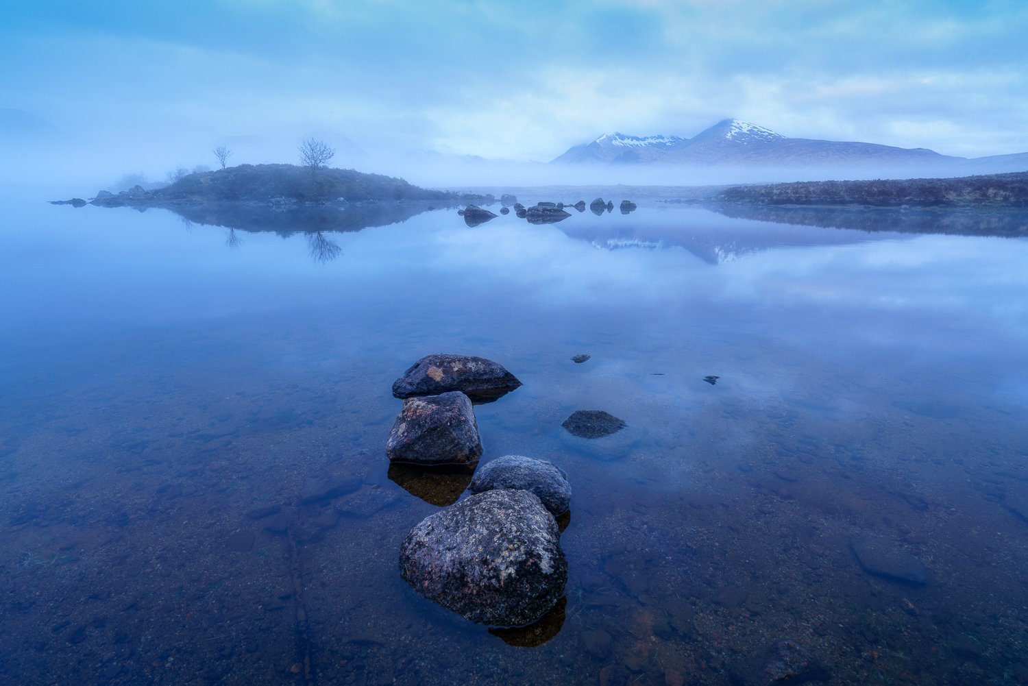 Blue hour on Rannoch Moor, Glencoe