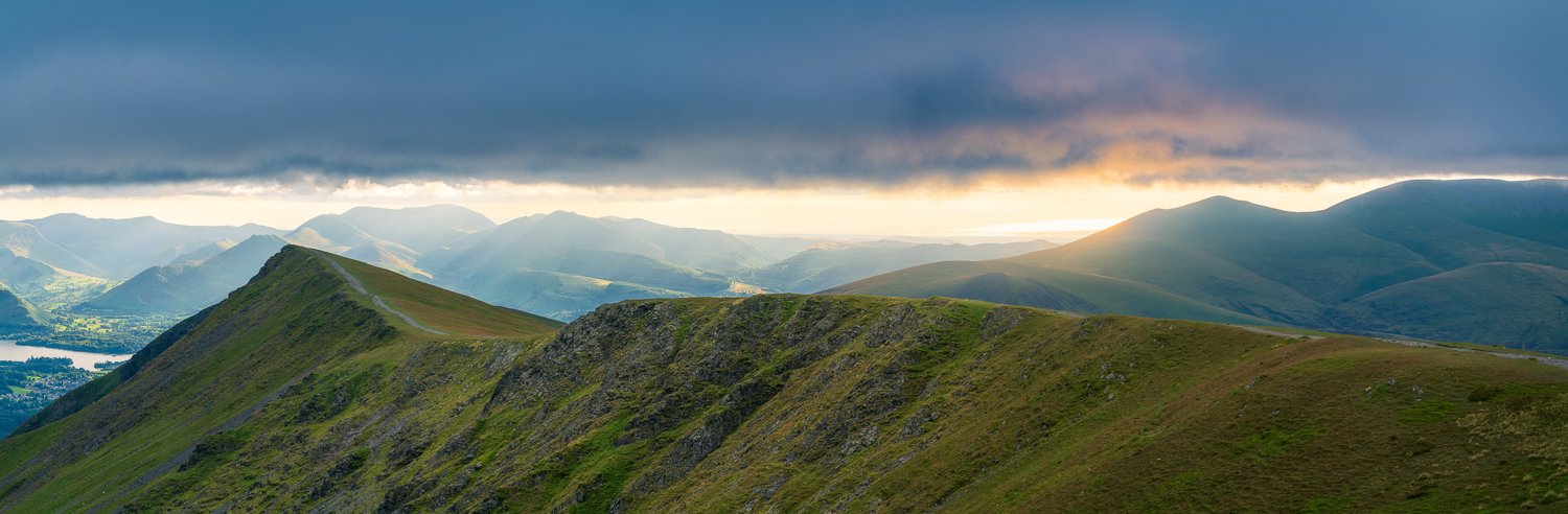 Light rays on top of Blencathra