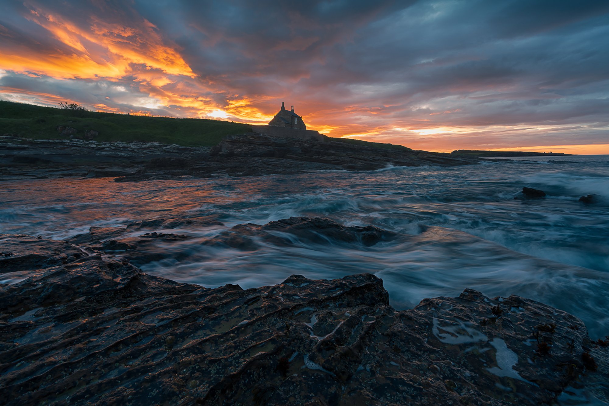 The Bathing House Sunset