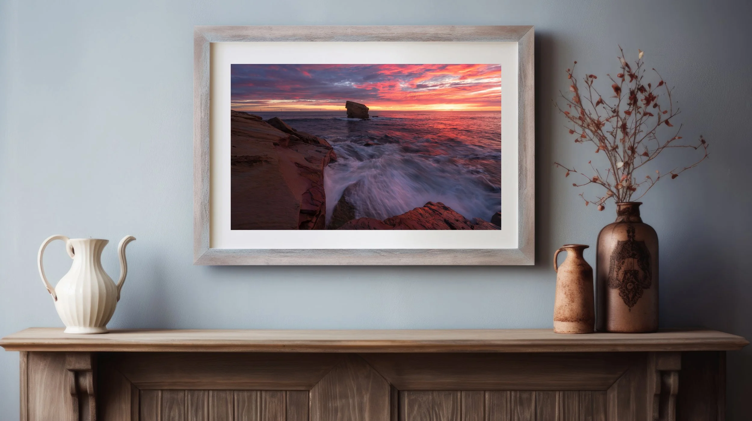 Landscape frame mockup template .jpg