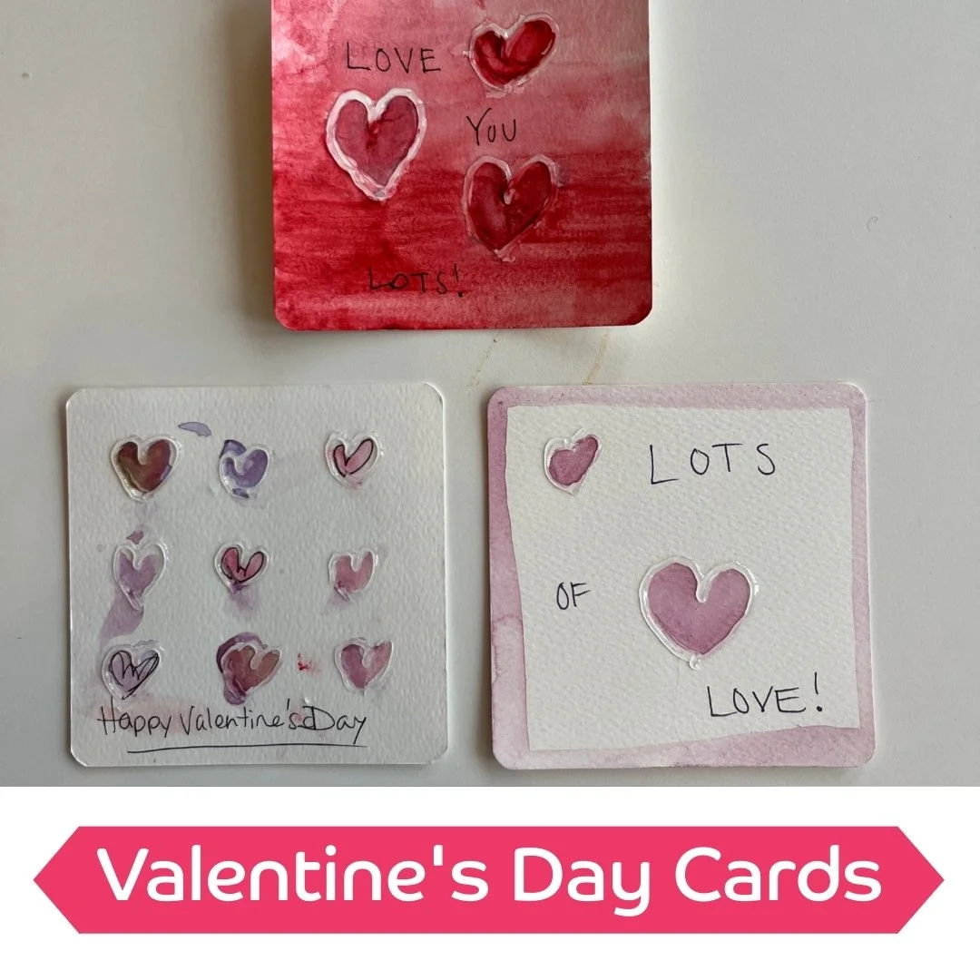 Handmade with love! 💖🎨 Create beautiful DIY Valentine&rsquo;s Day cards with just a few simple steps!

✨ What You&rsquo;ll Need: Watercolor paper, hot glue, and watercolor paints!
❤️ How to Make It: Use hot glue to draw hearts, let it dry, then pai