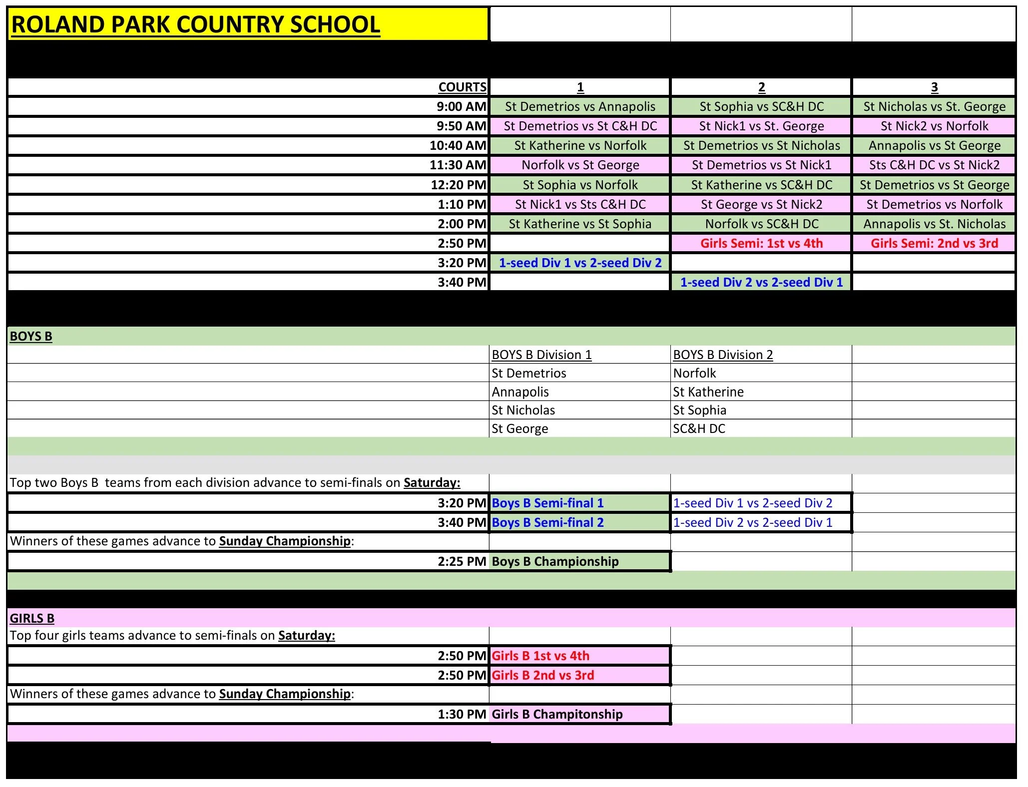 Click to download the Final Schedule for the RPCS site as a PDF document.