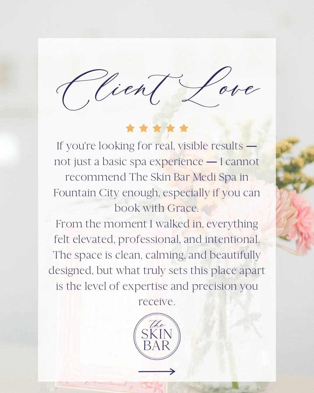 Client love like this never goes unnoticed ✨

At The Skin Bar, it&rsquo;s never just a treatment it&rsquo;s a personalized, results-driven experience designed with intention.

Real results. Real trust. Real confidence 💫