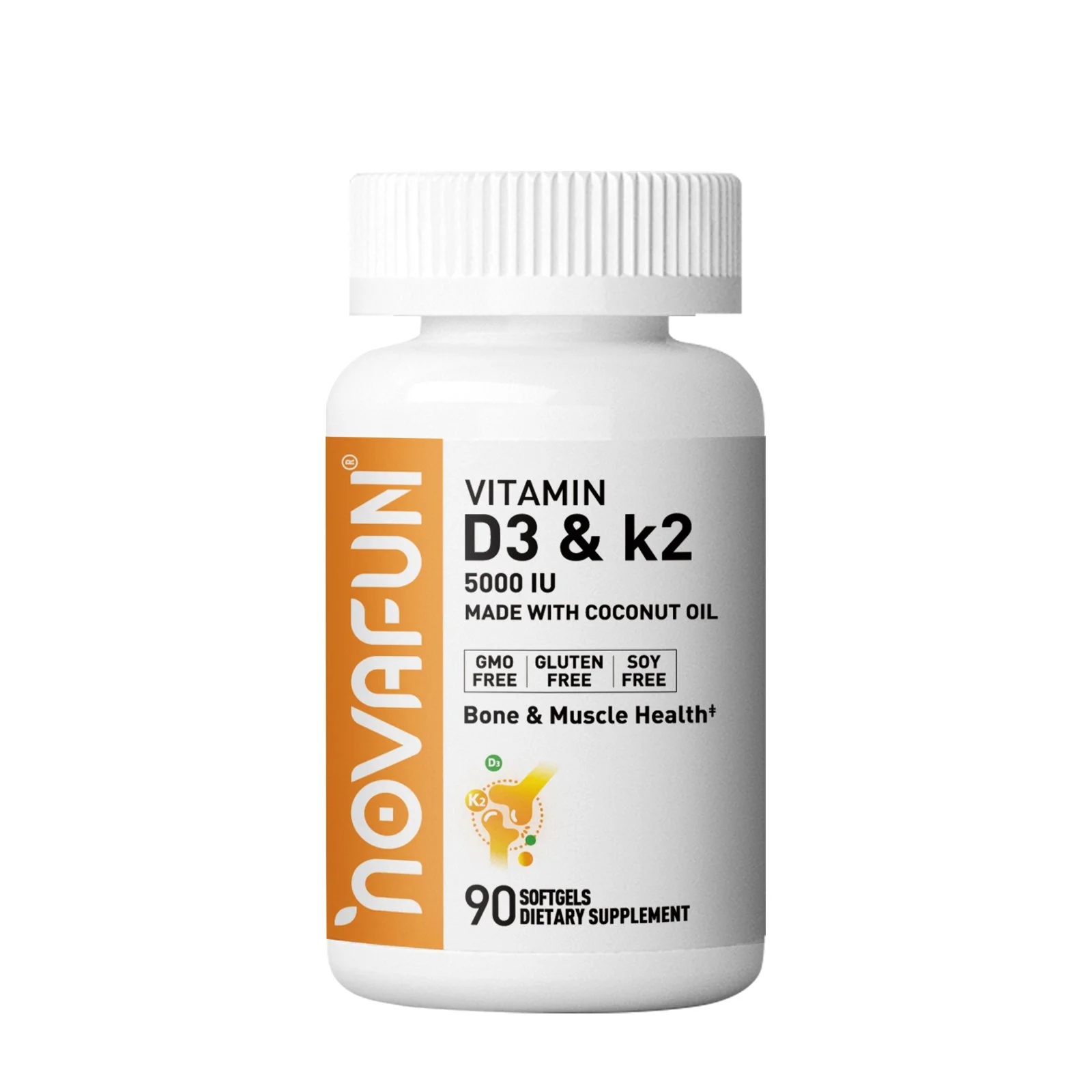Vitamin D3-5000IU & K2-250mcg