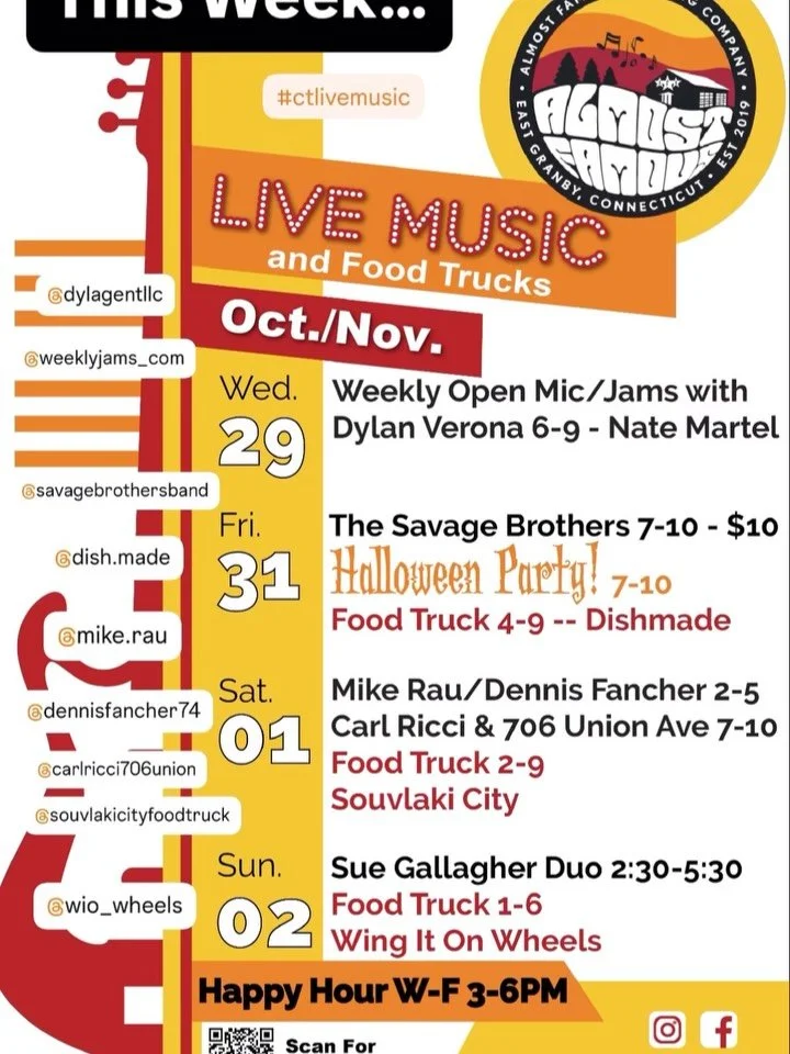 Join us this week for top tier live music, killer food trucks, and lip smackin’ brews in a comfy, welcoming, high vibing taproom! 𝐎𝐮𝐫 𝐀𝐧𝐧𝐮𝐚𝐥 𝐇𝐚𝐥𝐥𝐨𝐰𝐞𝐞𝐧 𝐏𝐚𝐫𝐭𝐲 𝐢𝐬 𝐭𝐡𝐢𝐬 𝐅𝐫𝐢𝐝𝐚𝐲 , 𝐎𝐜𝐭𝐨𝐛𝐞𝐫 𝟑𝟏 with @savagebro