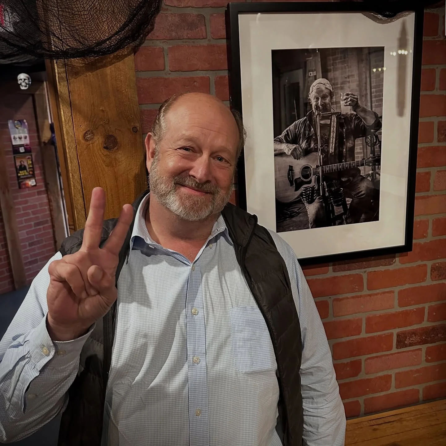 @frankfinik ain’t had enough fun… He keeps comin’ back for more!  Thanks for the visit today, Frank. Welcome to the Wall of Almost Famous!!!!
#ctbeer #ctmusic #ctlivemusic #ctmusicians #almostfamousbrewing #eastgranbyct