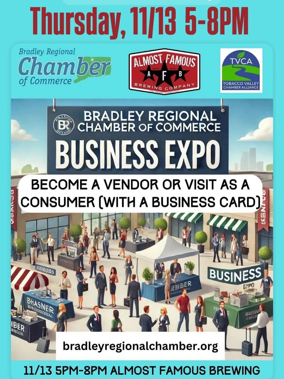 Learn about and support our local businesses at this year&rsquo;s Business Expo hosted by the @bradleyregionalchamber Thursday, November 13th 5-8PM. Last year&rsquo;s event was well-attended and we&rsquo;re hoping for a great turnout at this year&rsq