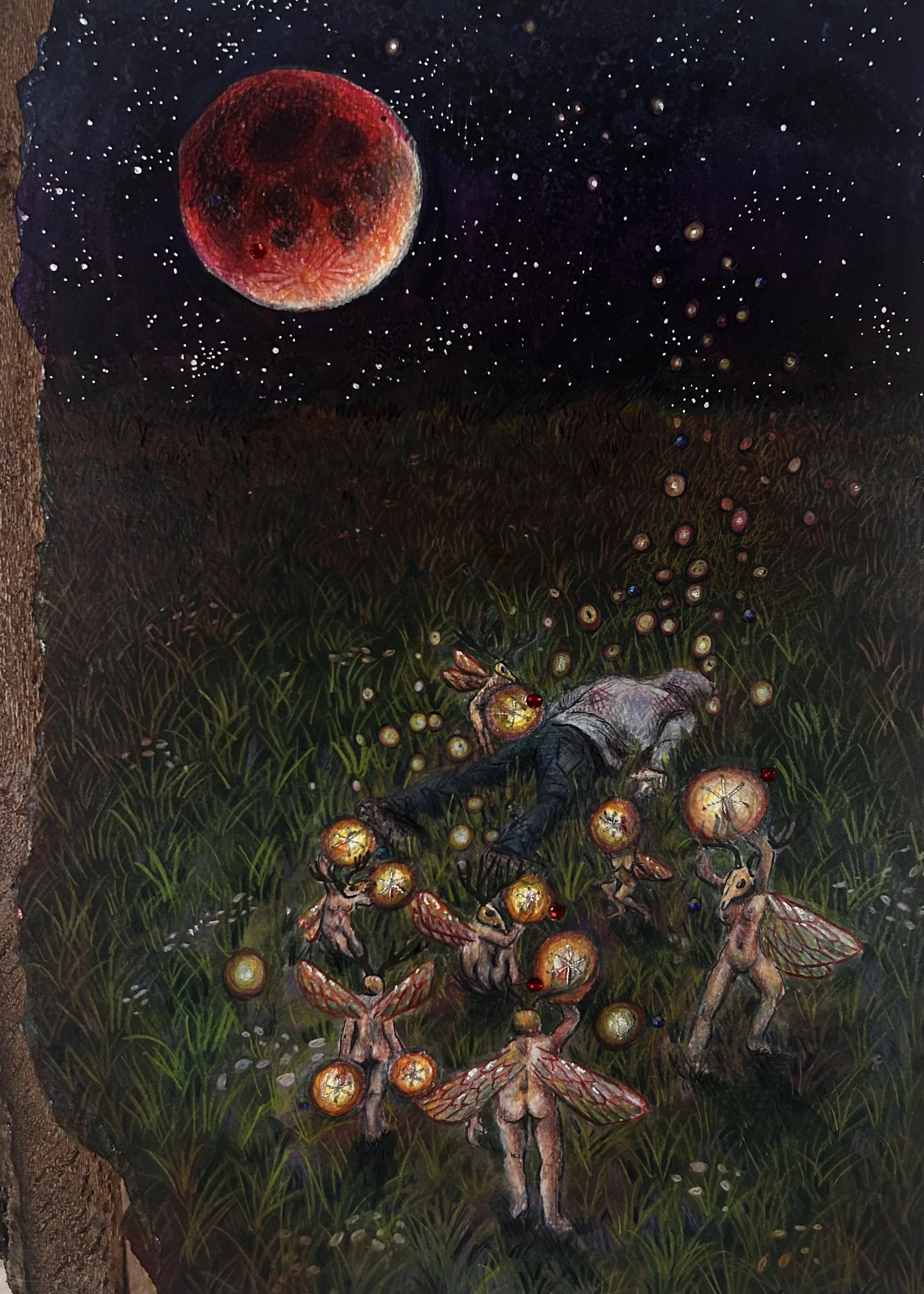 The Harvest, 2025, mixed media, 10x5 x 21 x 1 in.