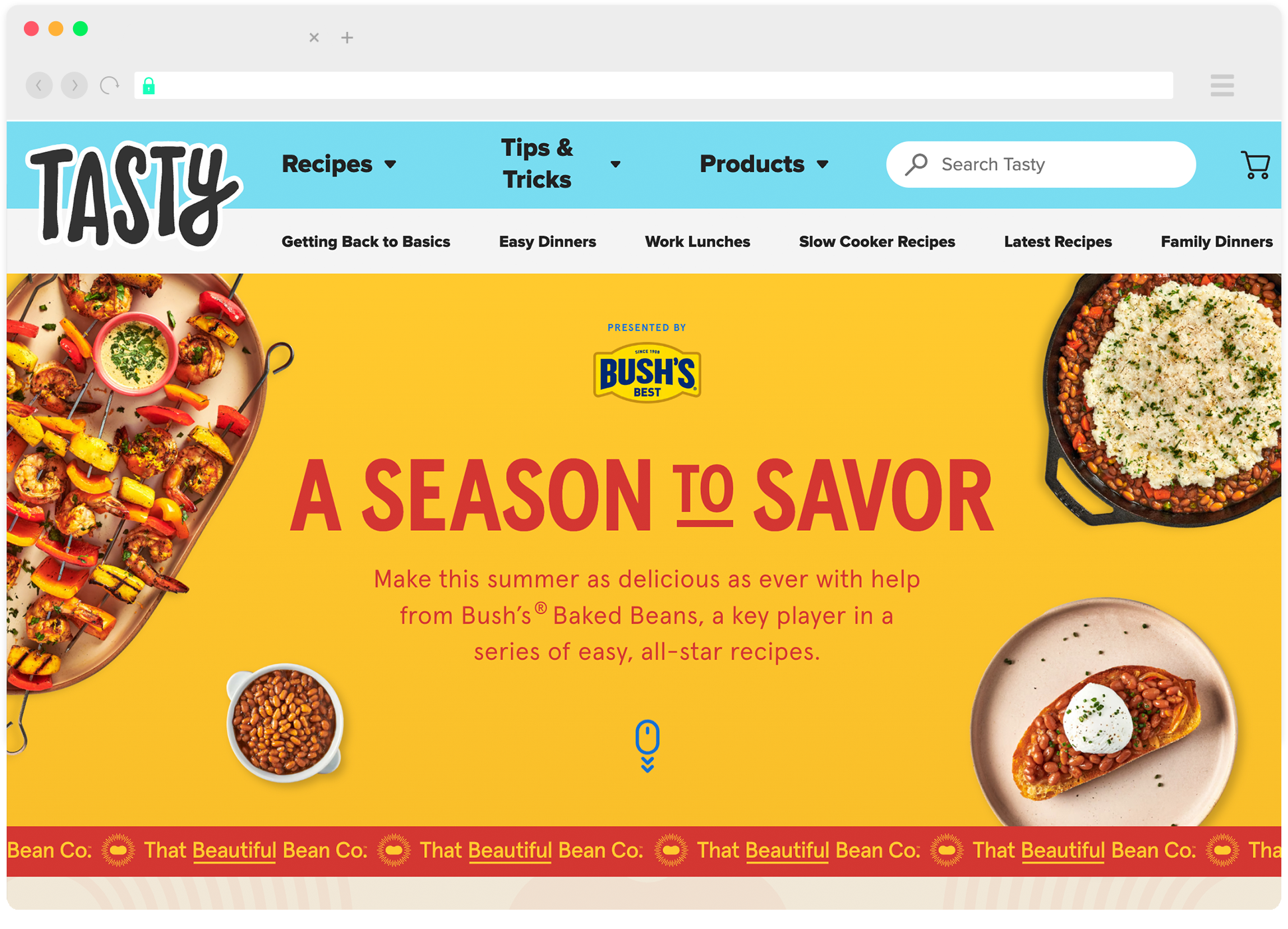Hub for Bush's Baked Beans | Design: Esteban Davila