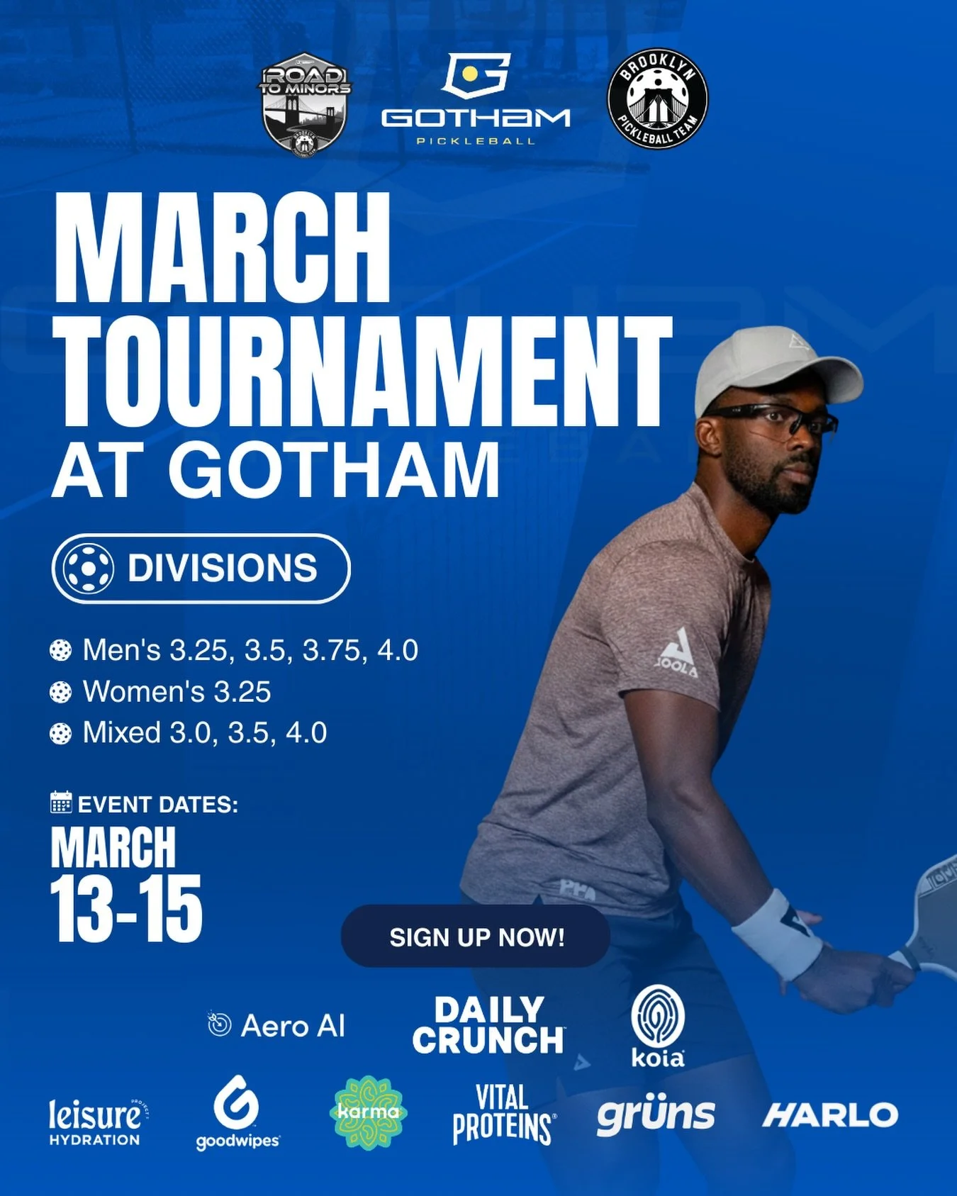 Spots are filling fast for our tournament in two weeks!

Snacks, drinks and other goodies provided by our sponsors.

Register now at Gotham.Podplay.App