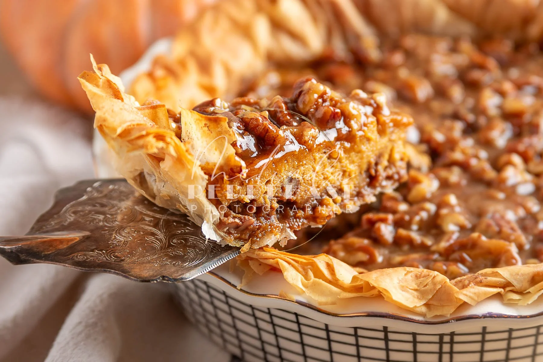 Pumpkin Praline Pie with Phyllo Dough Crust- LRWM-- LRWM-33.jpg