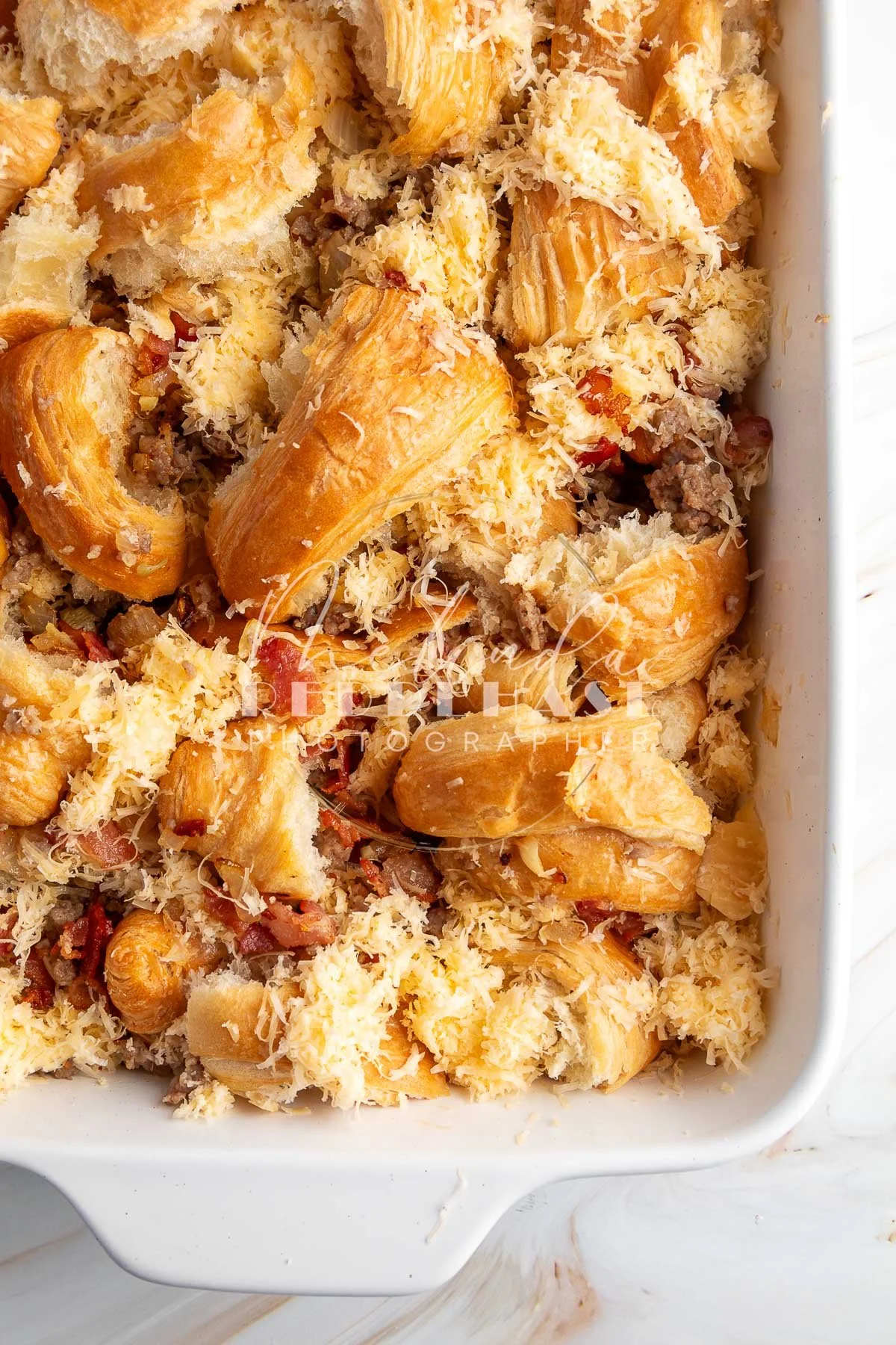 Bacon Sausage Croissant Breakfast Cassarole- LRWM-10.jpg