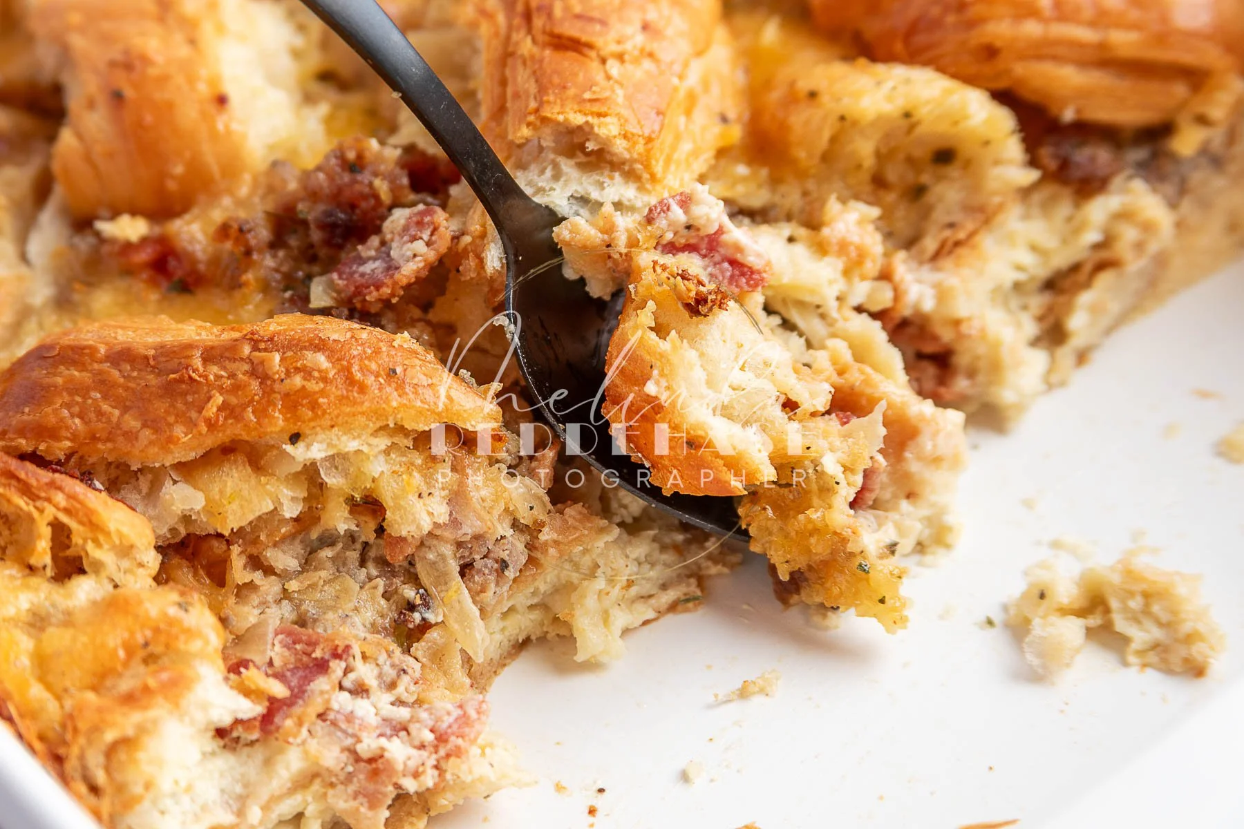 Bacon Sausage Croissant Breakfast Cassarole- LRWM-30.jpg