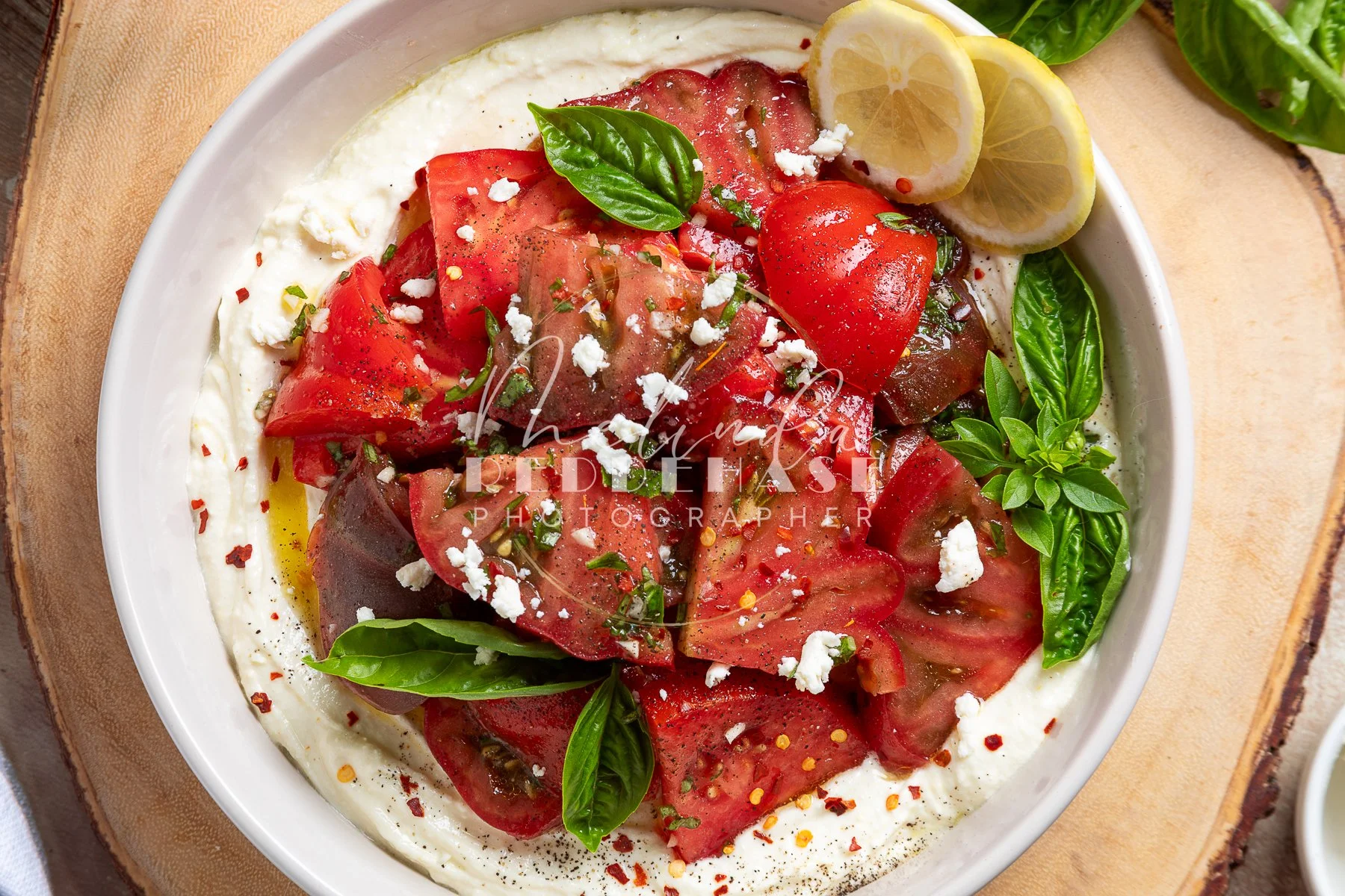 Heirloom Tomato Salad Over Whipped Ricotta Feta- LRWM-12.jpg