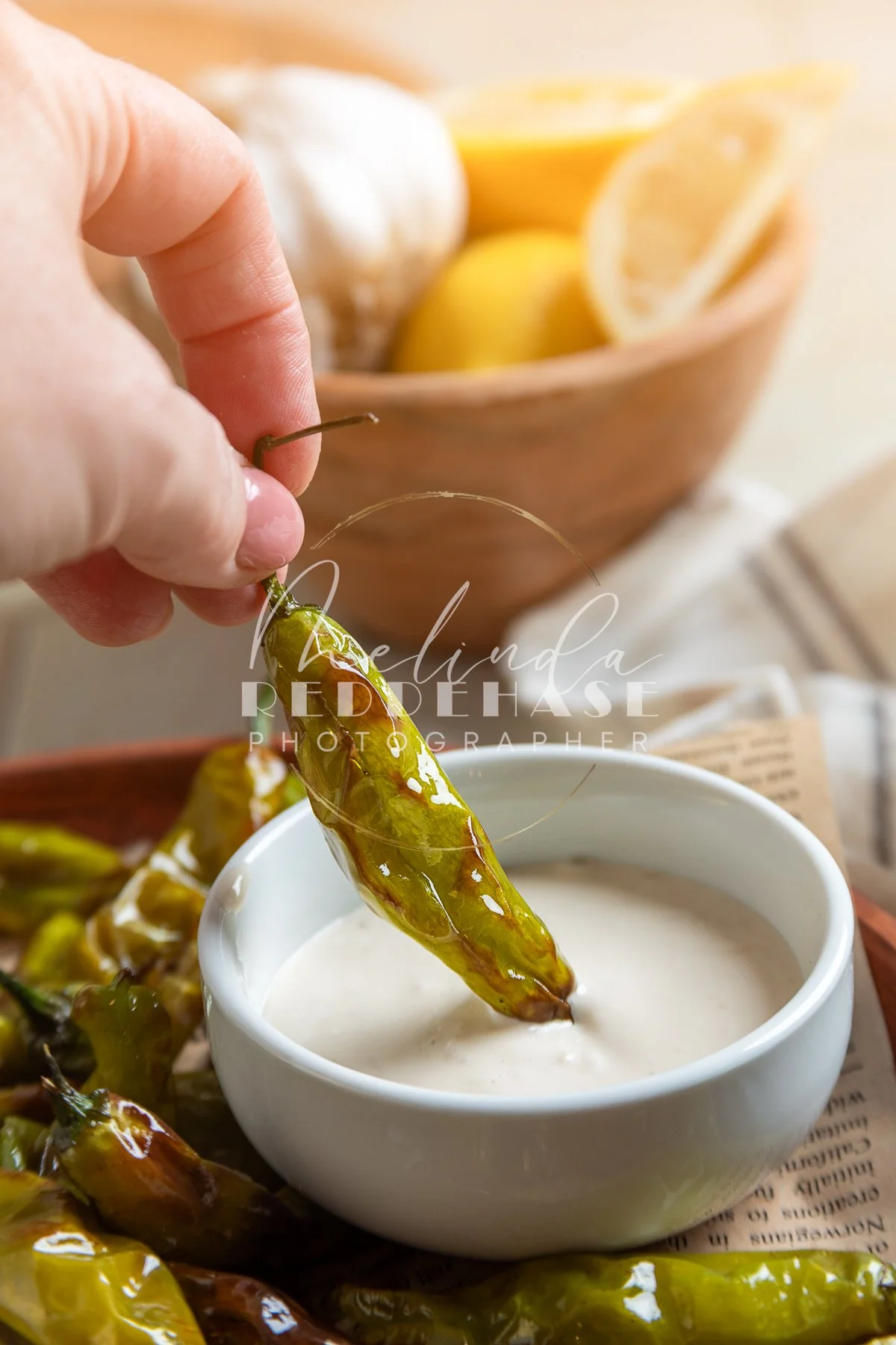 Shishito Peppers Air Fryer Lemon Garlic Dipping Sauce-LRWM--26.jpg