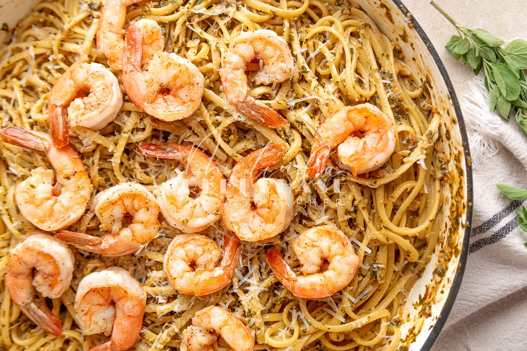 Creamy Chimichurri  Pesto Pasta with Shrimp- LRWM-29.jpg