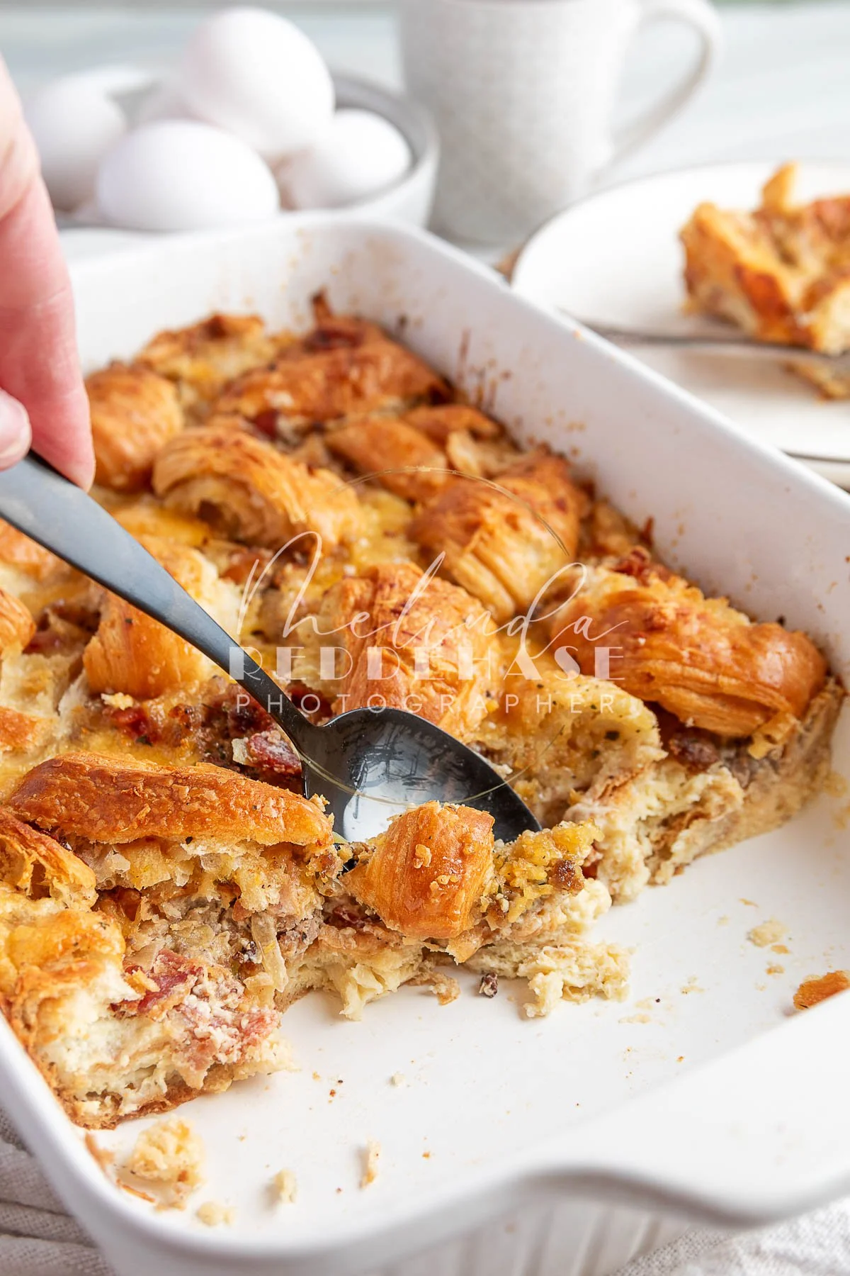 Bacon Sausage Croissant Breakfast Cassarole- LRWM-29.jpg