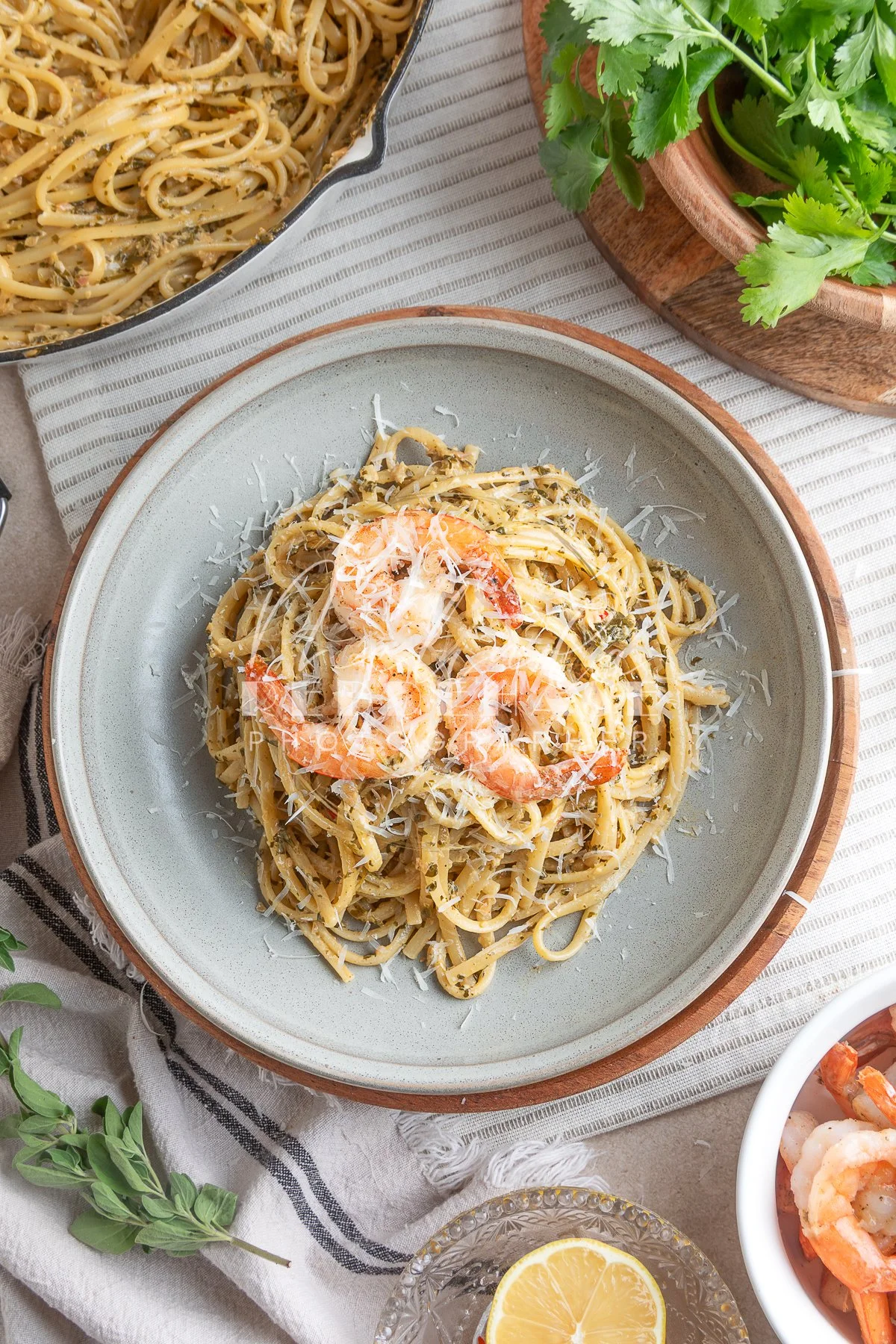 Creamy Chimichurri  Pesto Pasta with Shrimp- LRWM-9.jpg
