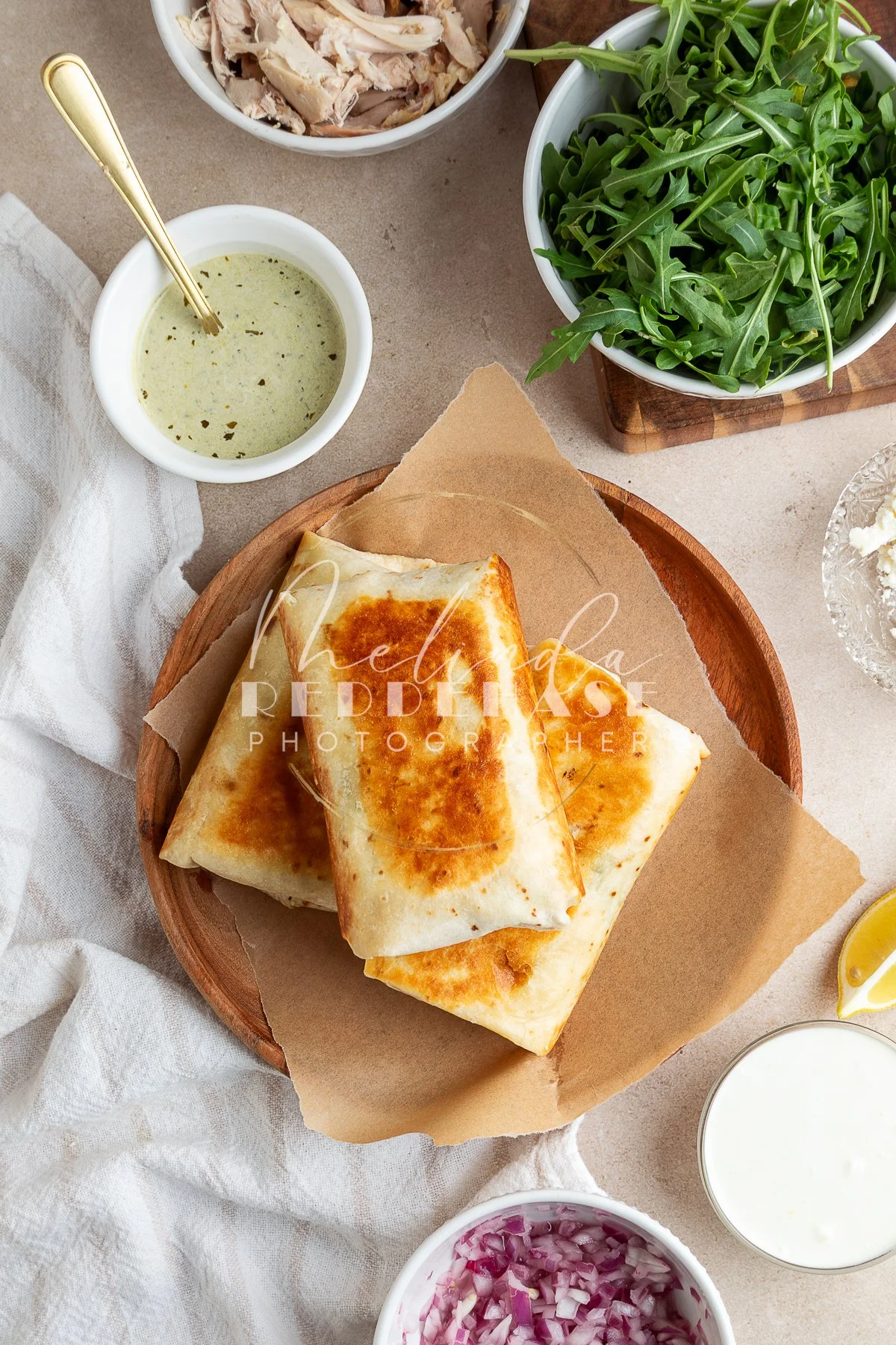 Pesto Chicken Wrap Lemon Garlic Yogurt Dip - LRWM-26.jpg